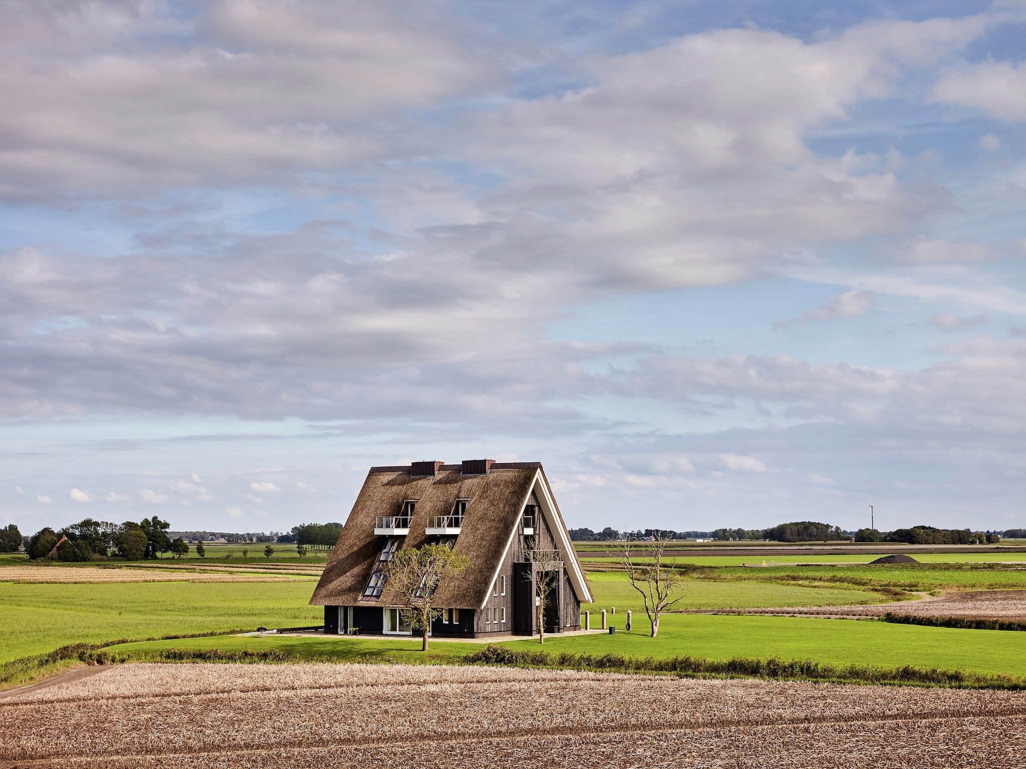 De buitenkant van Landhuis Wad Anders in Wierum