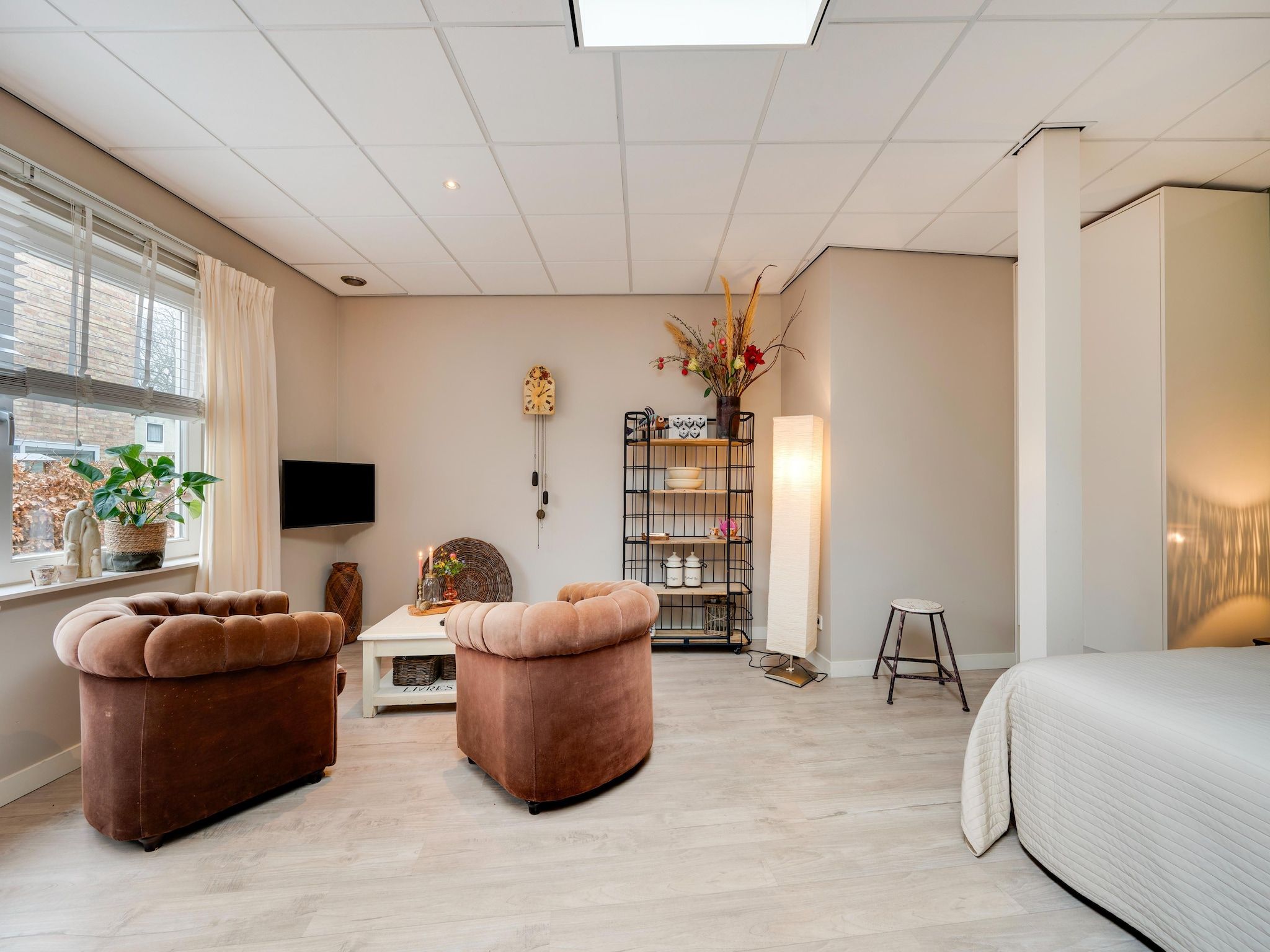 De woonkamer van Hof van Craeck II in Bergen