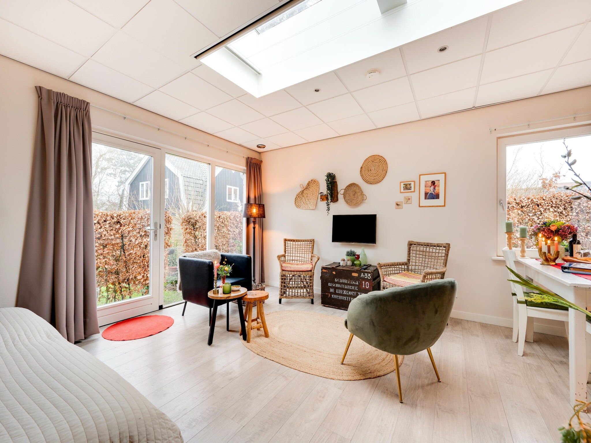 De woonkamer van Hof van Craeck III in Bergen