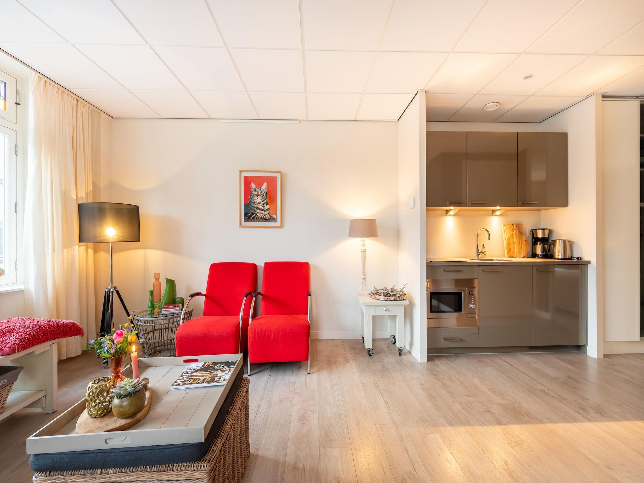 De woonkamer van Hof van Craeck I in Bergen