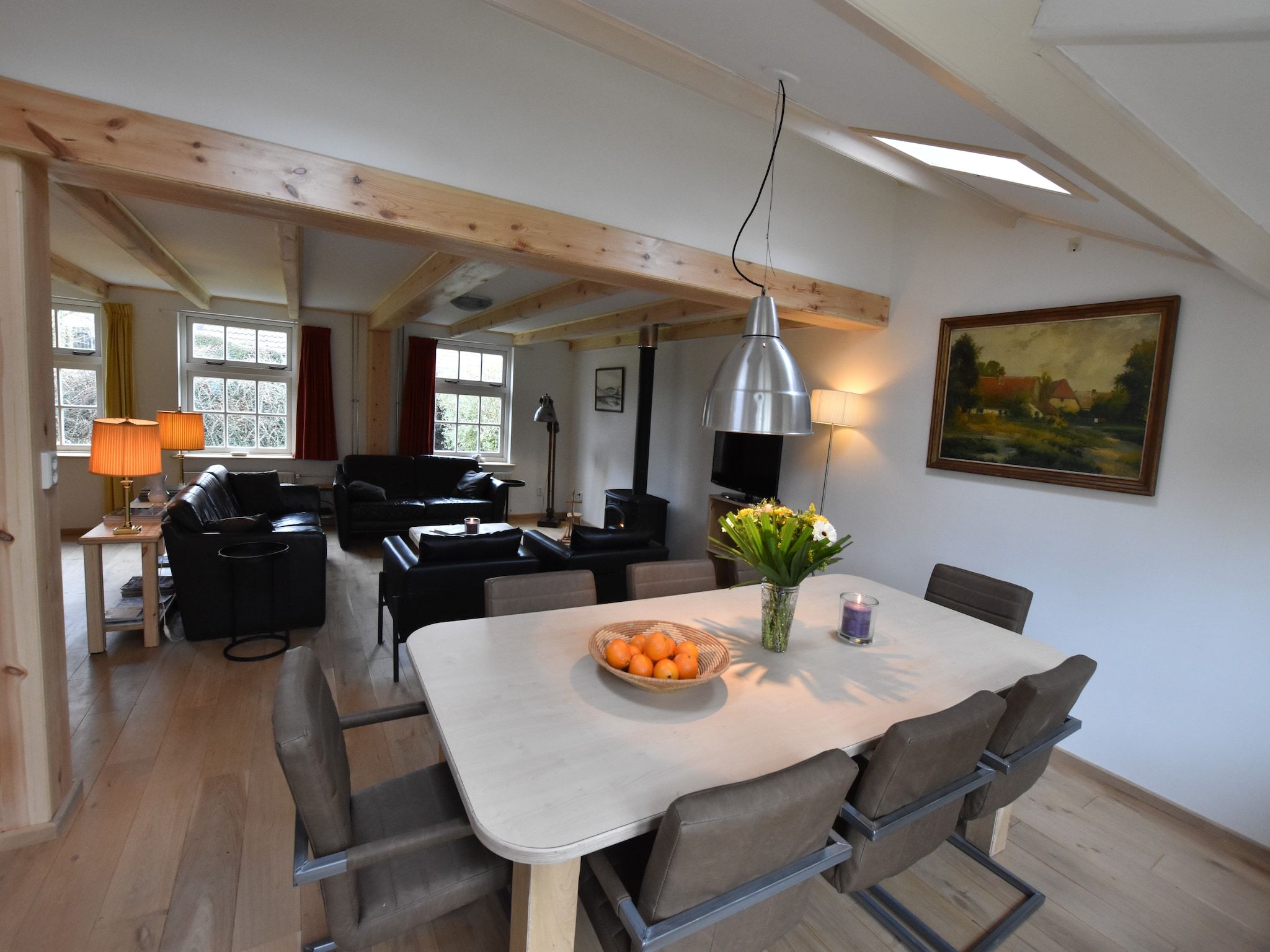 De eetkamer van Knook in Nieuwvliet