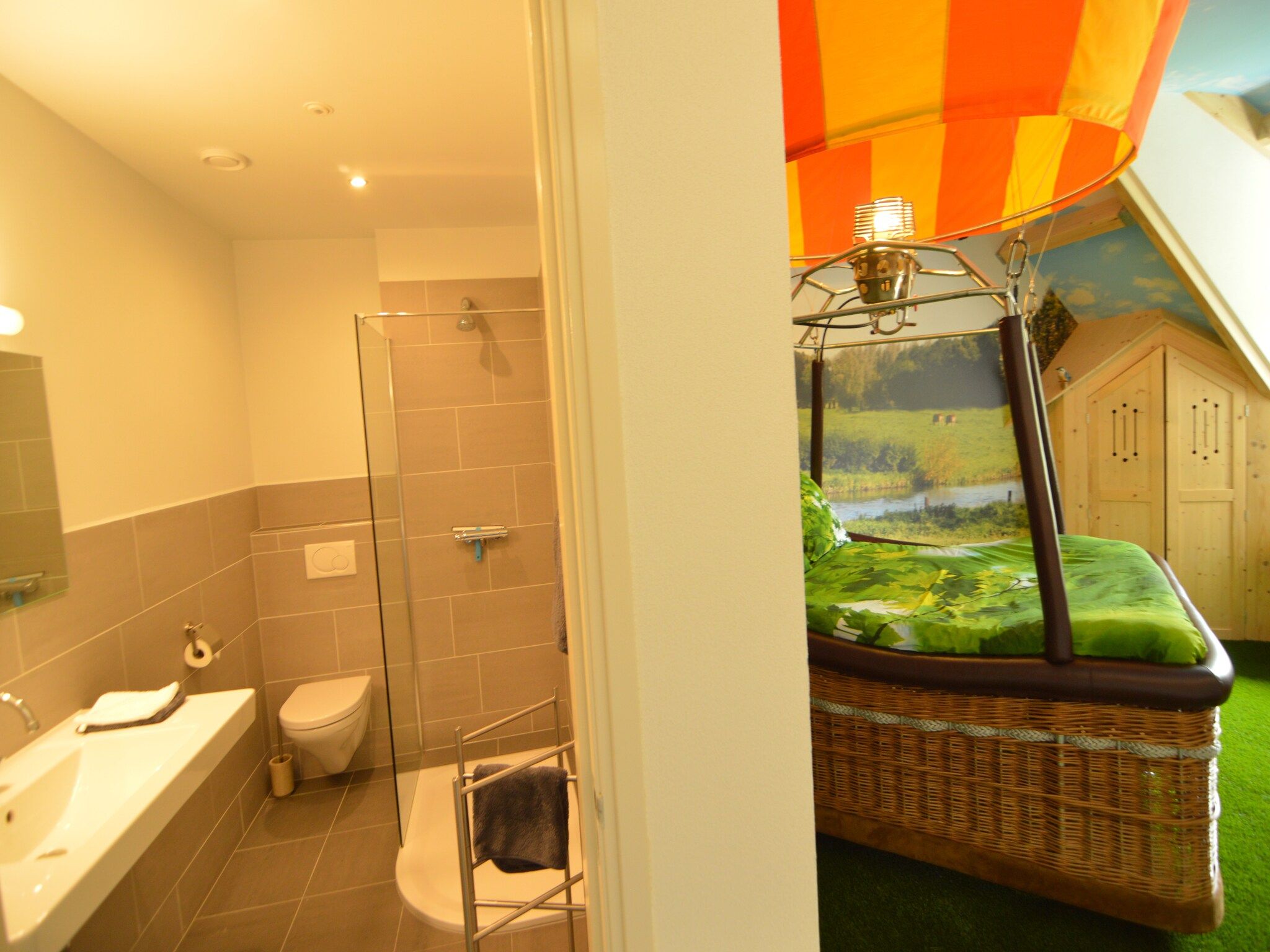 Een slaapkamer van Ballonatelier in Haaren