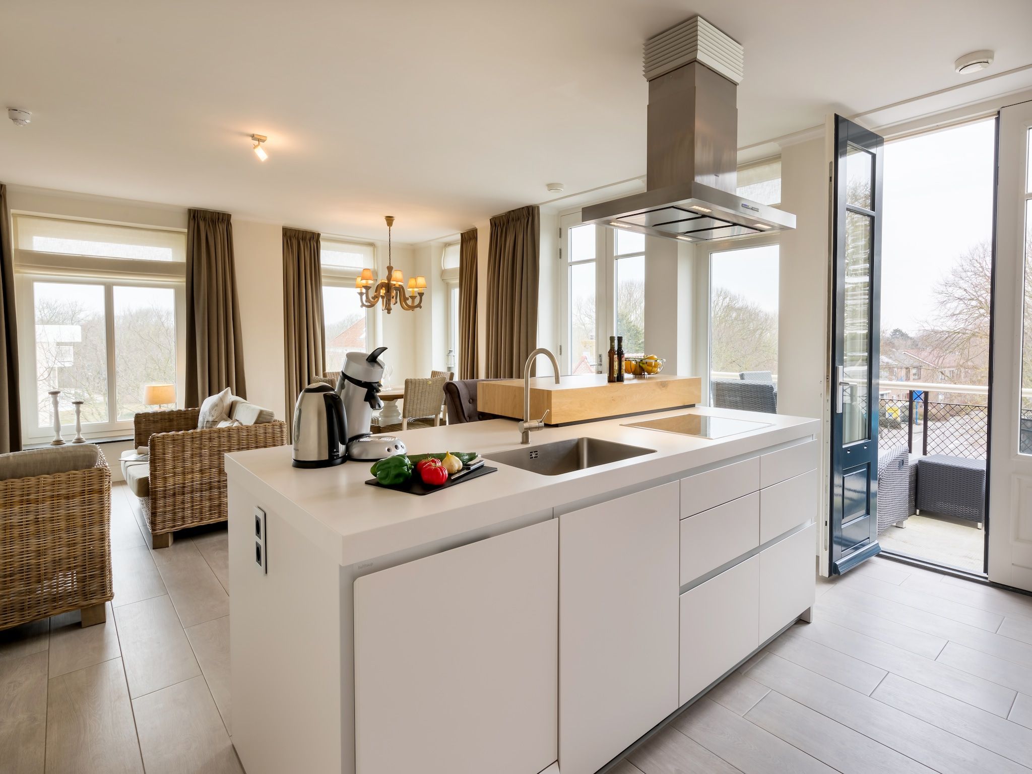 De keuken van Résidence Wijngaerde 7 in Domburg