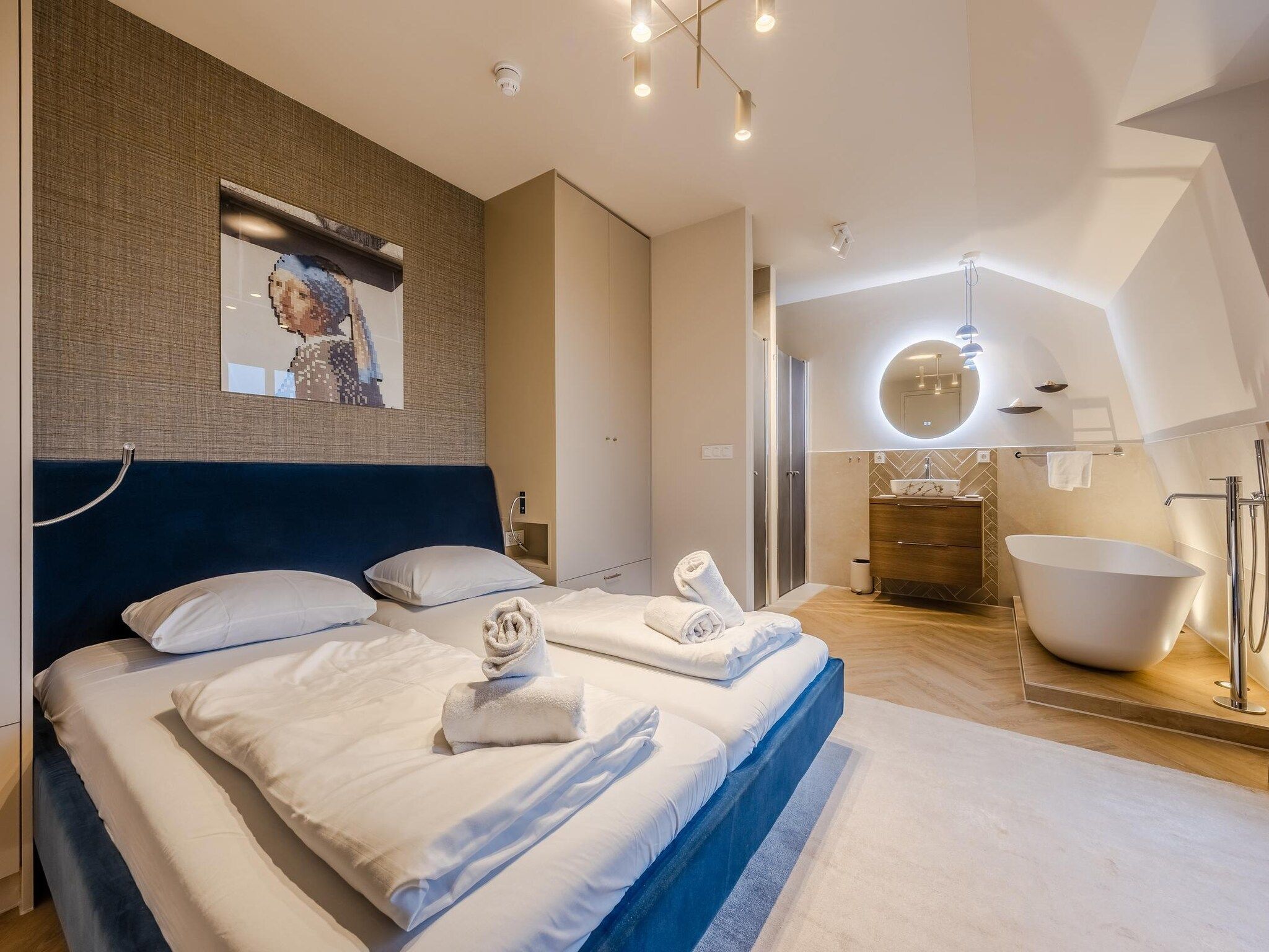 Een slaapkamer van Résidence Wijngaerde 10 in Domburg
