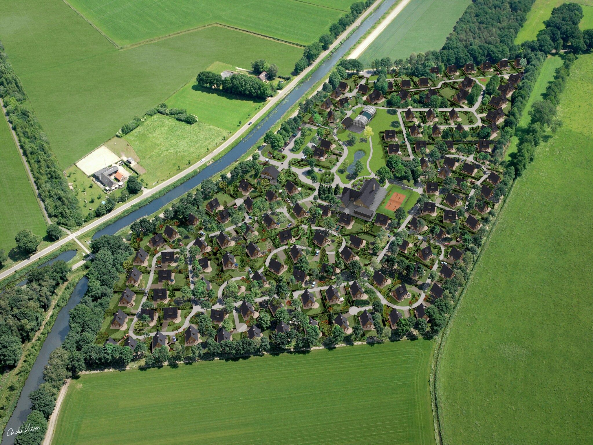 De buitenkant van Hof van Salland 6 in Hellendoorn