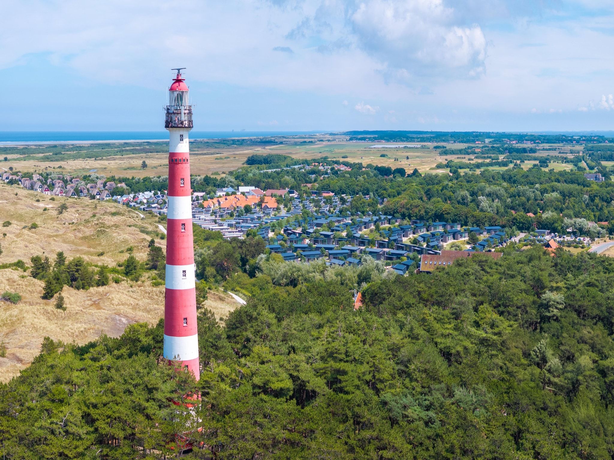 Parkfaciliteiten bij Vakantiepark Boomhiemke 9 in Hollum