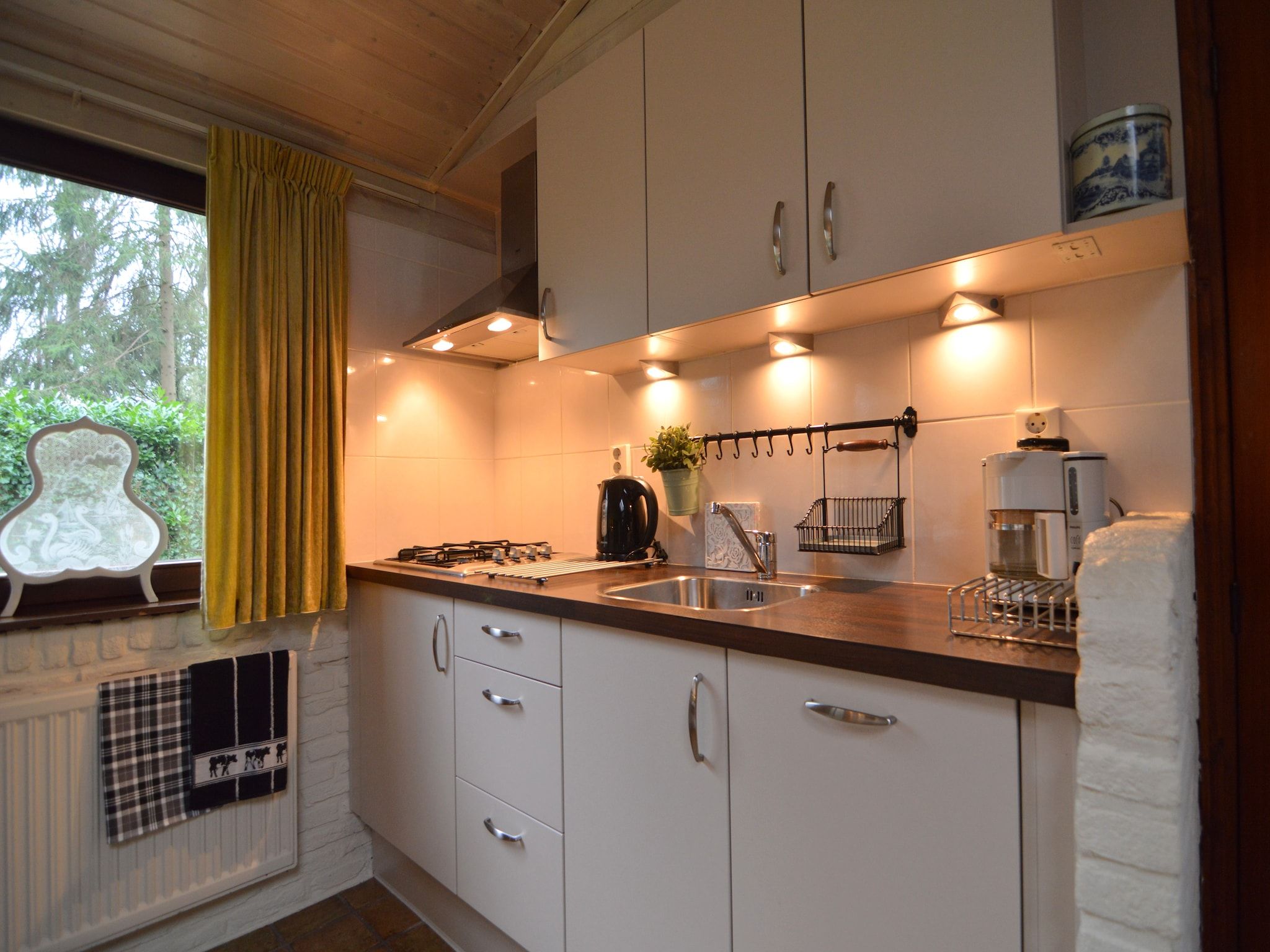 De keuken van The Forest Cottage in Zorgvlied