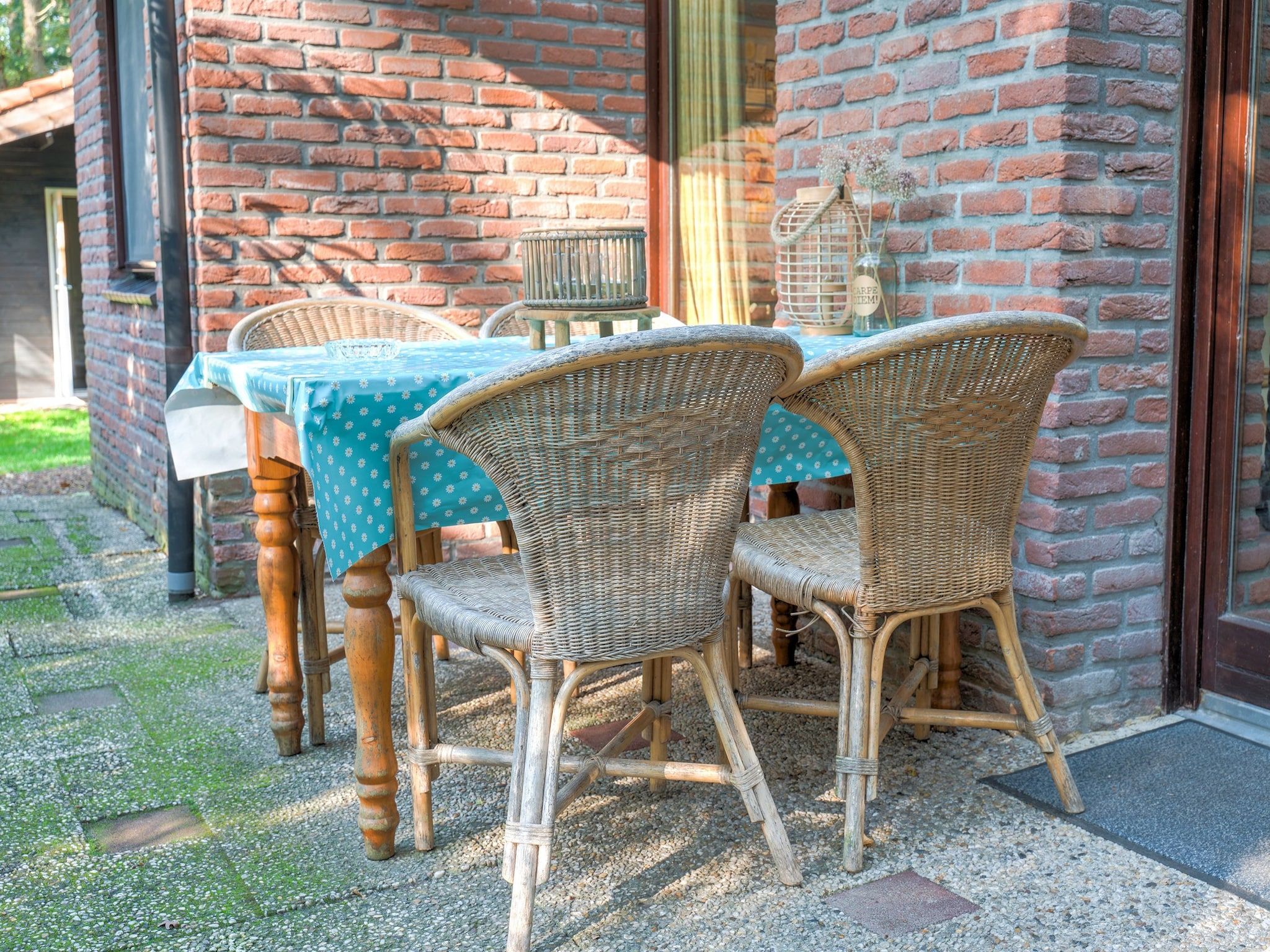 Het terras van The Forest Cottage in Zorgvlied