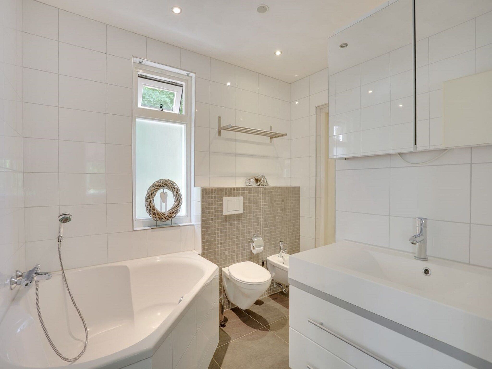 De badkamer van Vakantiepark Sandberghe 2 in Uden
