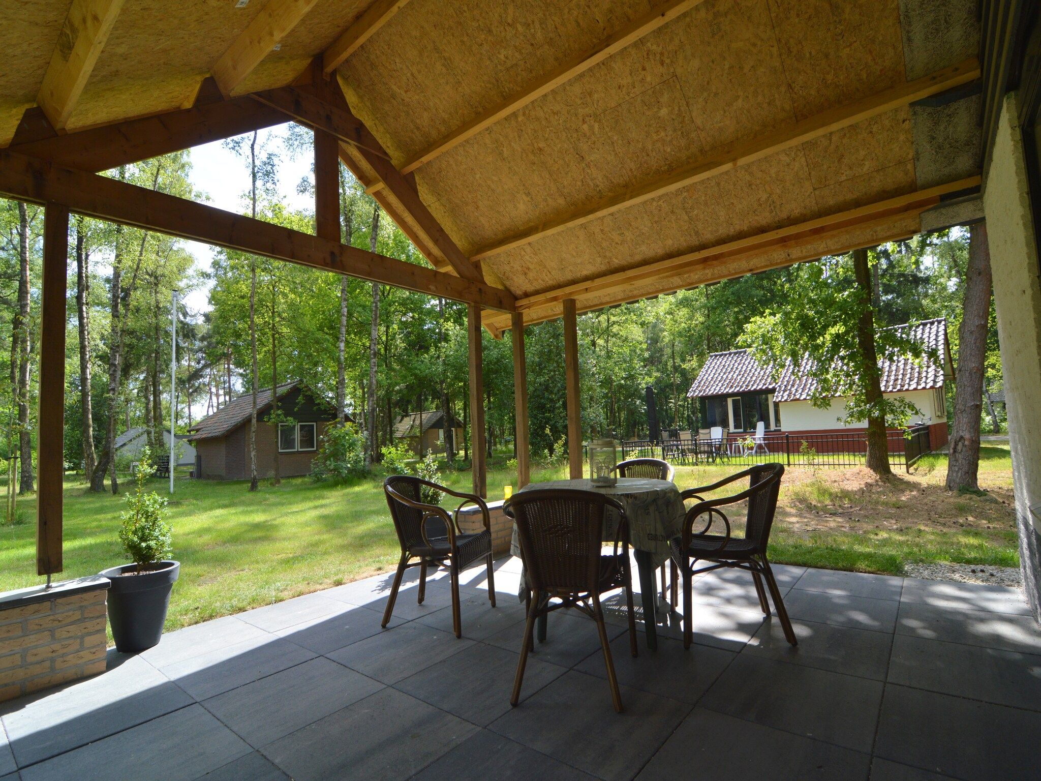 Het terras van 't Haasje in Stramproy
