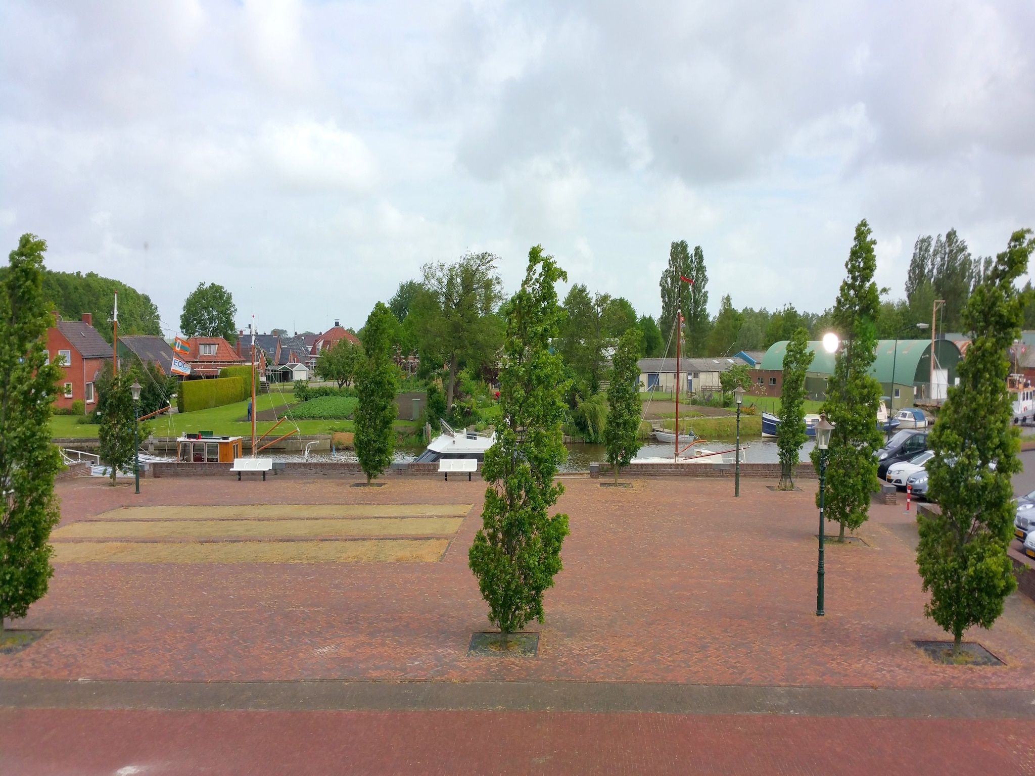 Het uitzicht vanaf Enkhuizen in Zoutkamp