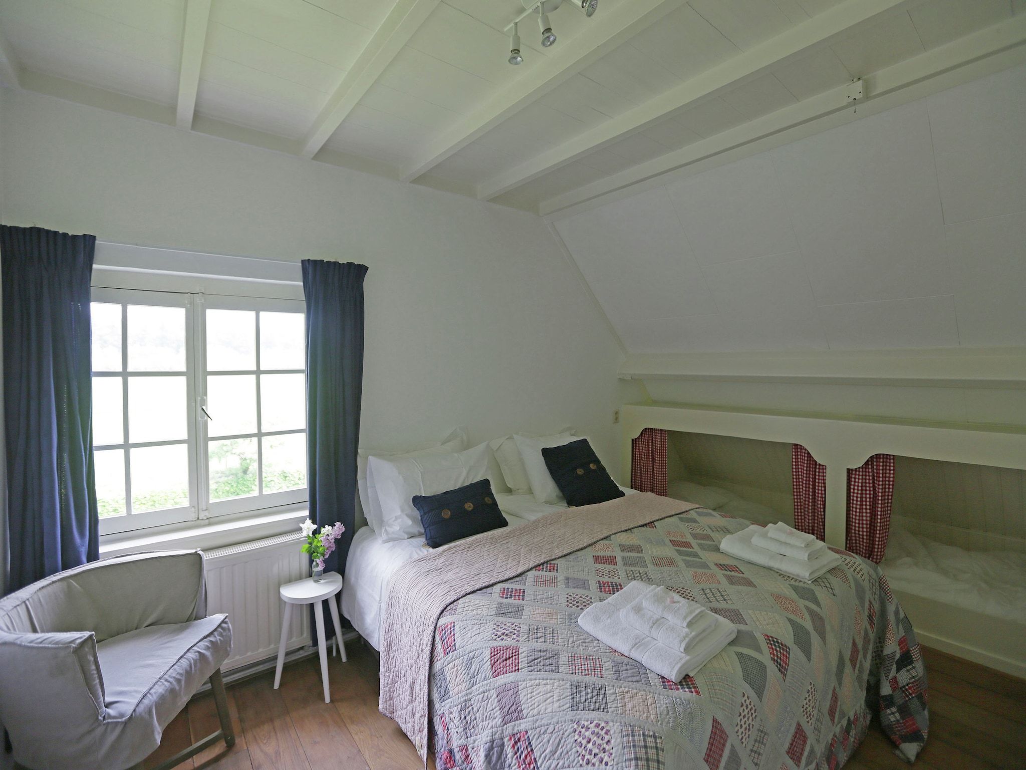 Een slaapkamer van Hofstede Groot Blankenstein in Doorn