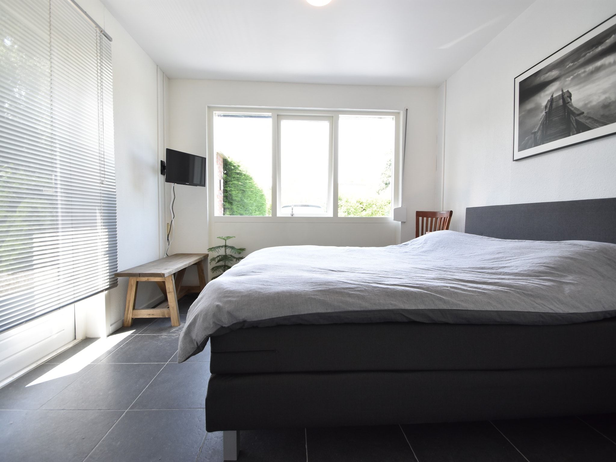 Een slaapkamer van Het Mosselhuys in Bruinisse
