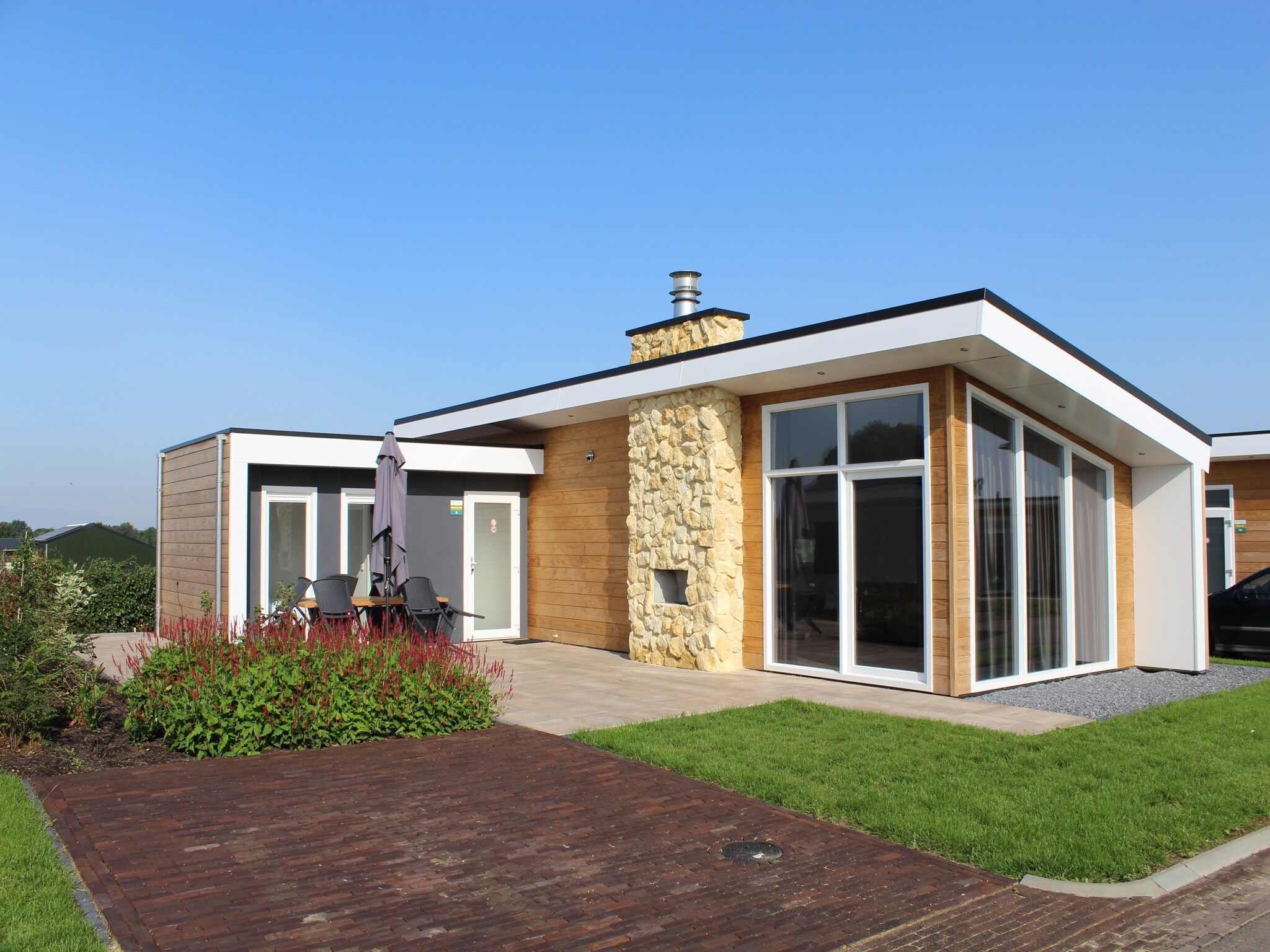 De tuin van Resort Mooi Bemelen 4 in Bemelen