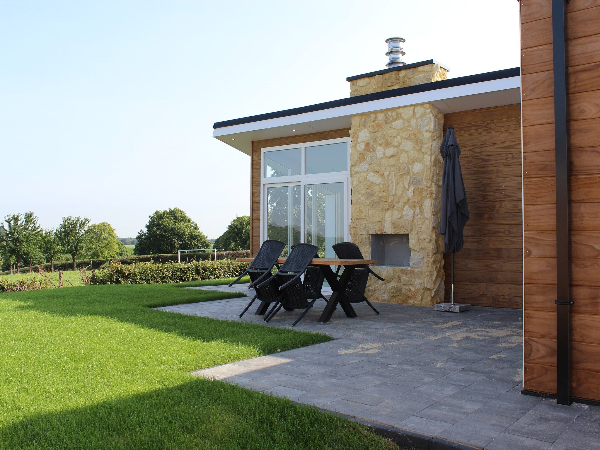 De tuin van Resort Mooi Bemelen 4 in Bemelen