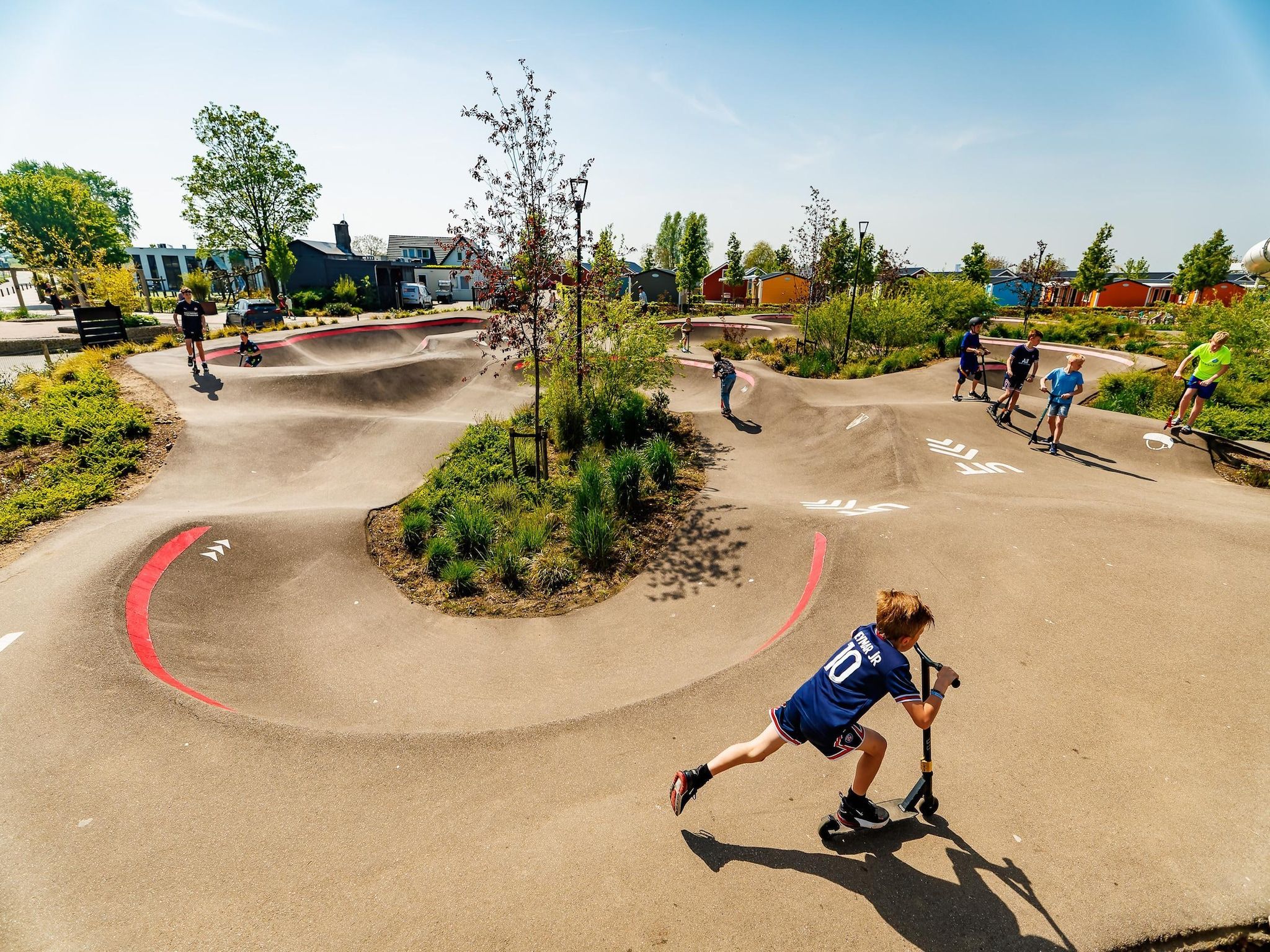 Parkfaciliteiten bij Vakantiepark Eiland van Maurik 2 in Maurik