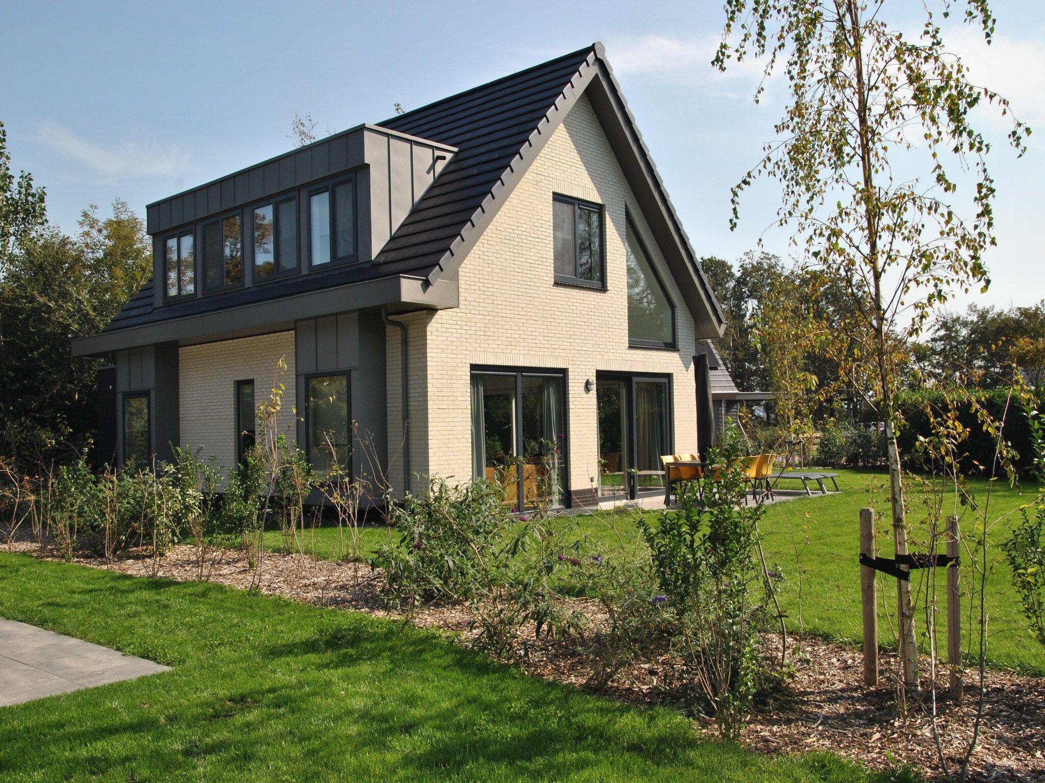 De buitenkant van Villa Hoogelandt 70 in De Koog-Texel
