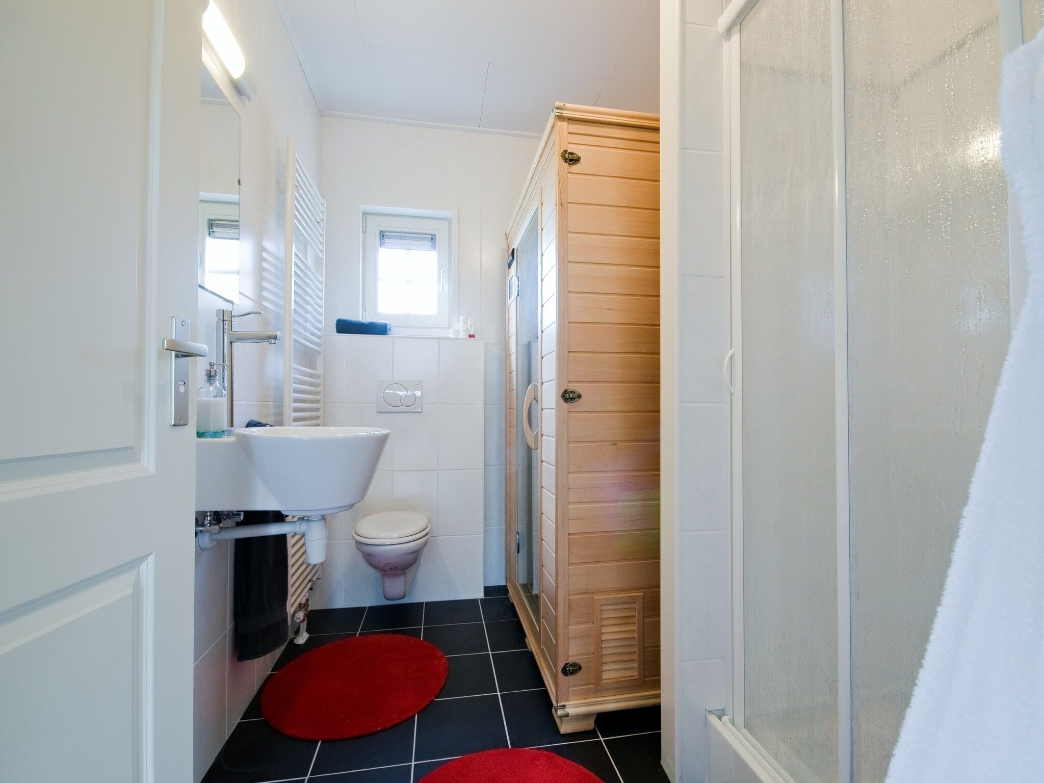 De badkamer van Erve Woolderink in Wierden