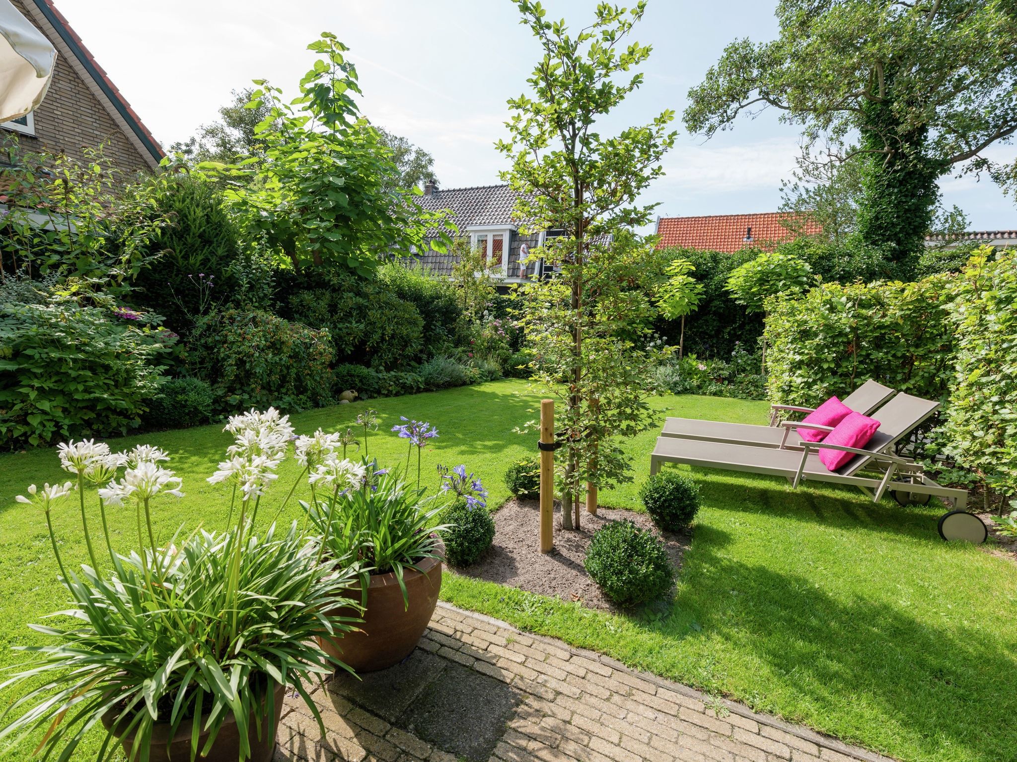 De tuin van Hof van Craeck 6 pers in Bergen