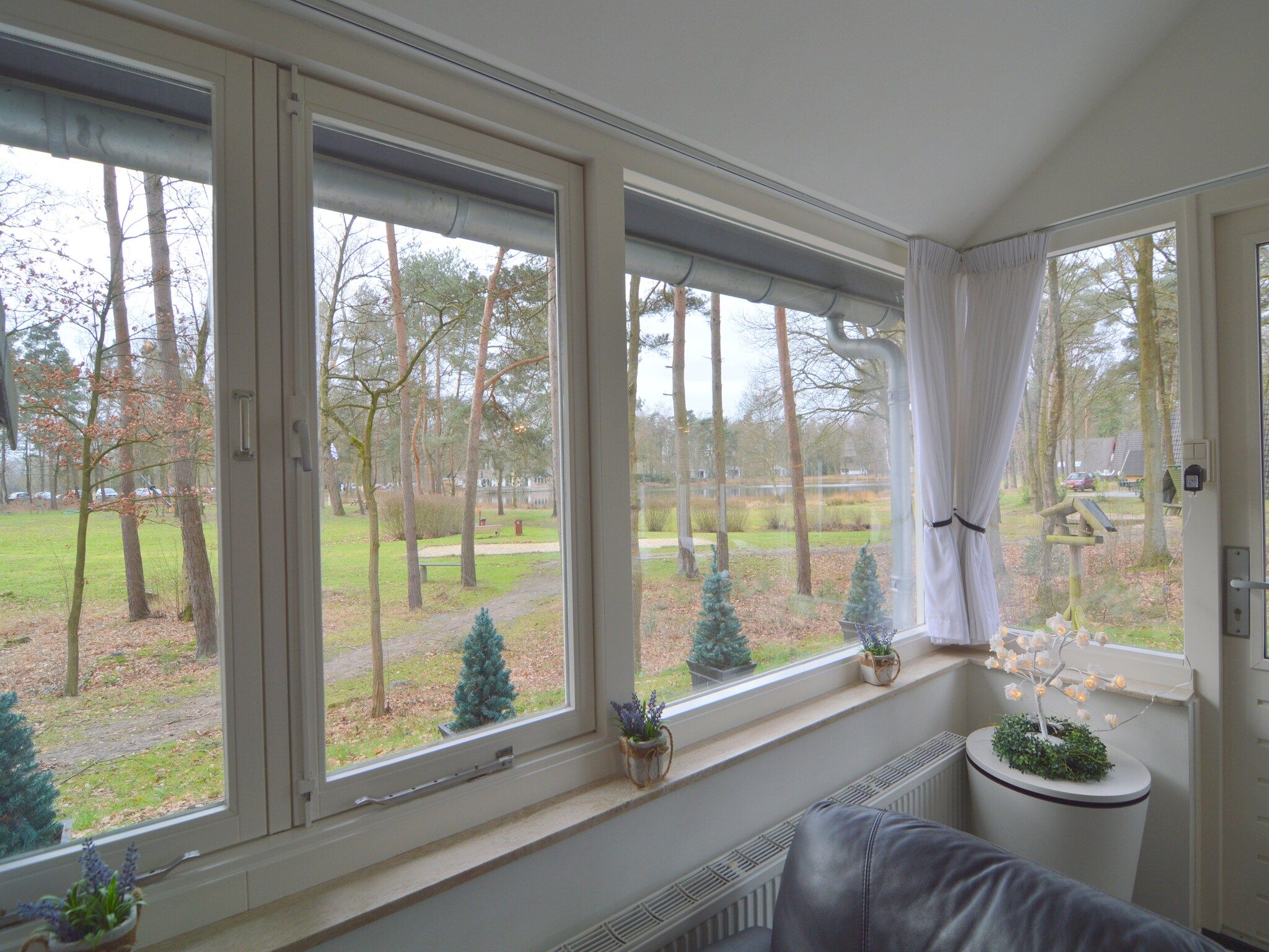 Het uitzicht vanaf Bungalow nummer 1 in Stramproy