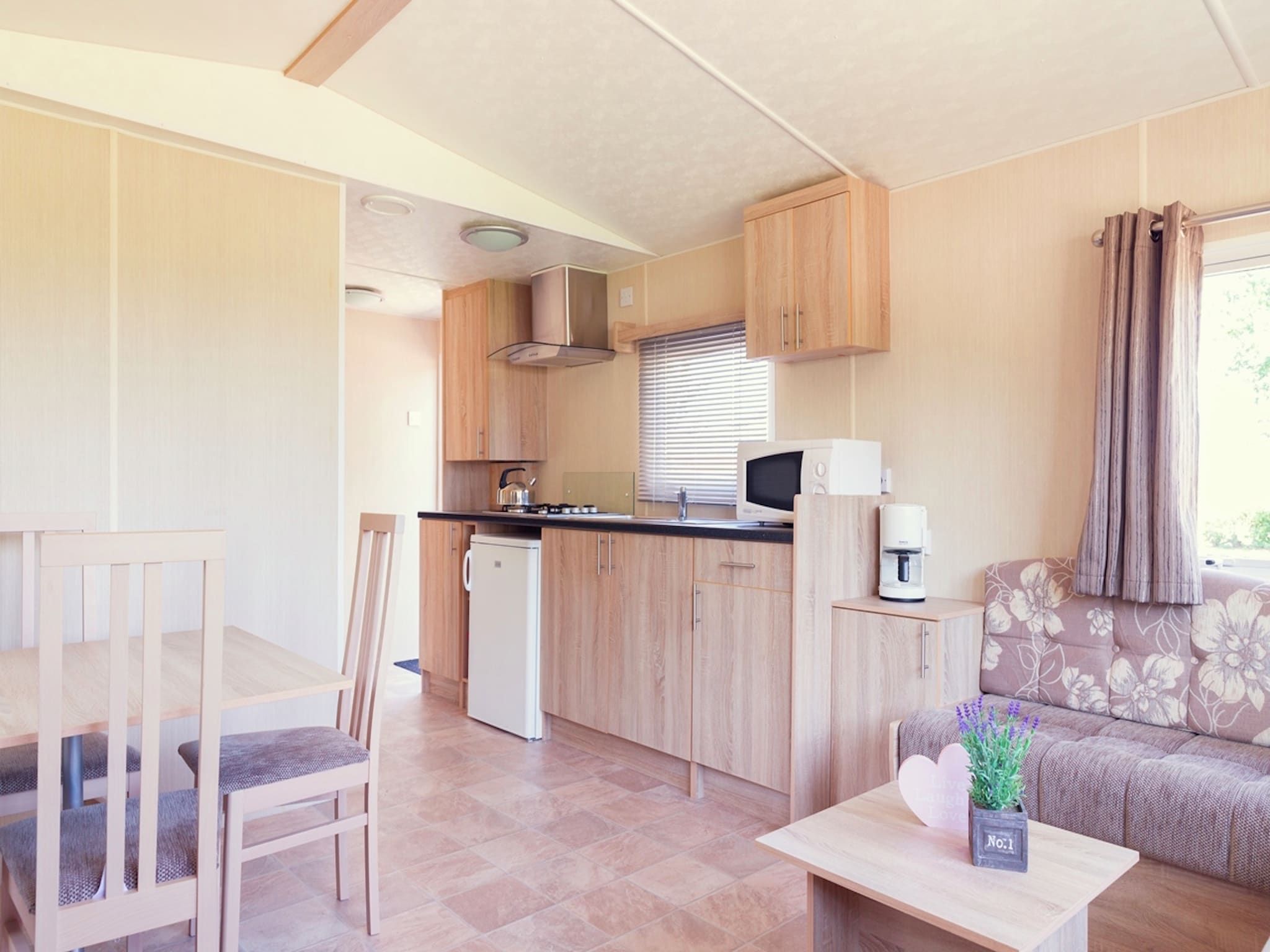 De keuken van Vakantiepark Mölke 3 in Zuna