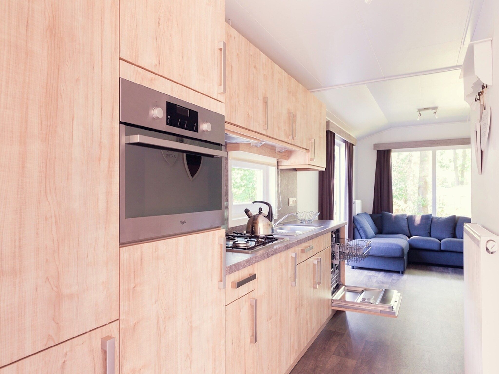 De keuken van Vakantiepark Mölke 11 in Zuna