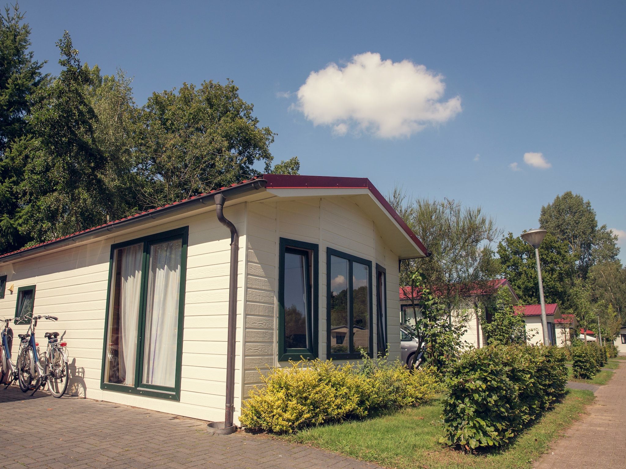 De tuin van Vakantiepark Mölke 11 in Zuna