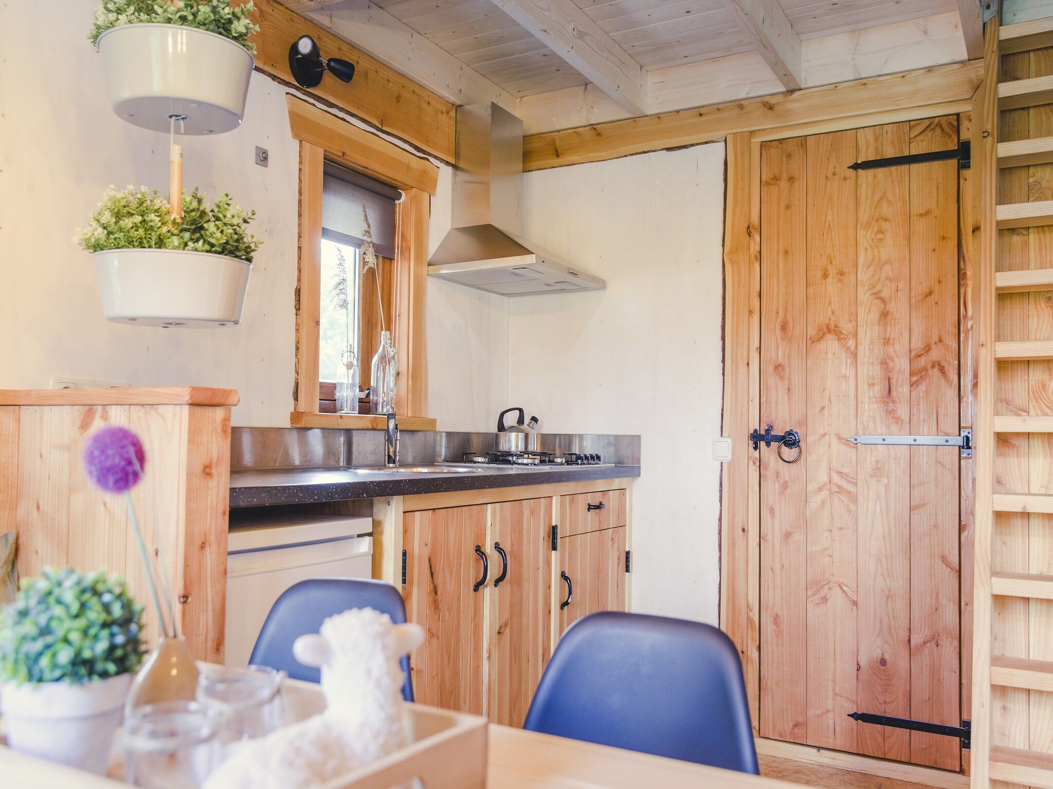 De keuken van Vakantiepark Mölke 14 in Zuna