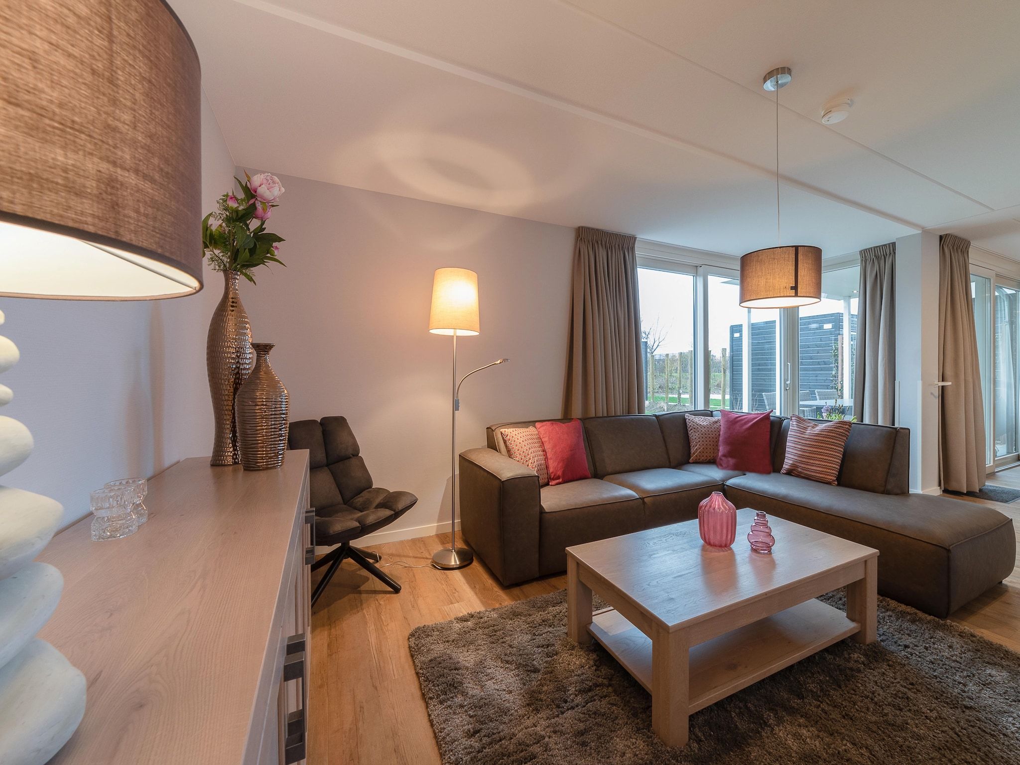 De woonkamer van Charming Beveland Vrijstaand in Colijnsplaat