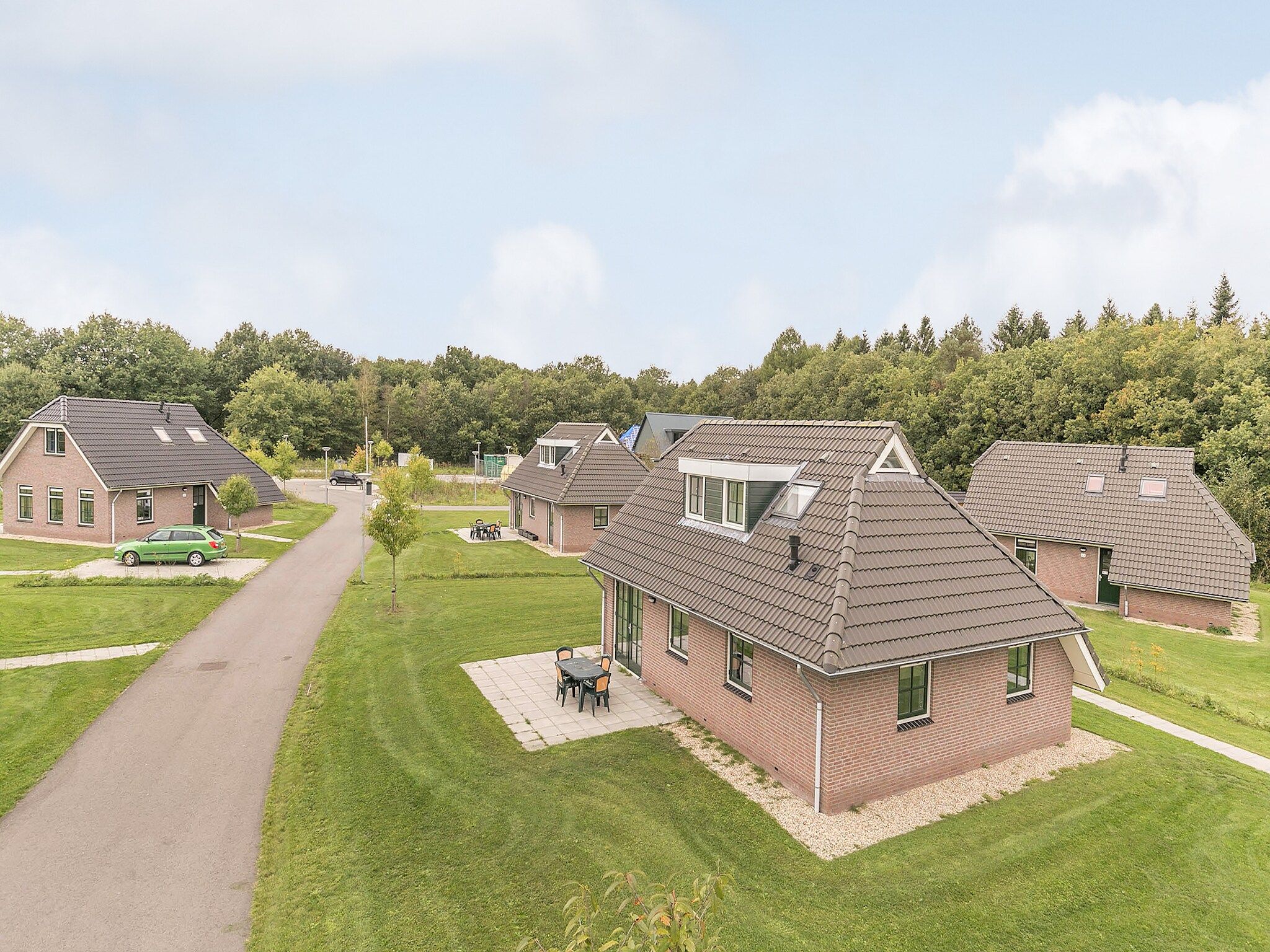 De buitenkant van Villaparc Schoonhovenseland in Hollandscheveld
