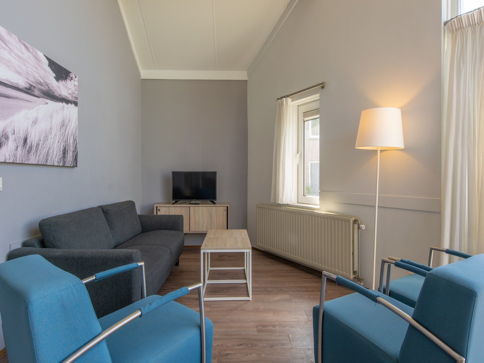 De woonkamer van Vakantiepark Hof Domburg 10 in Domburg