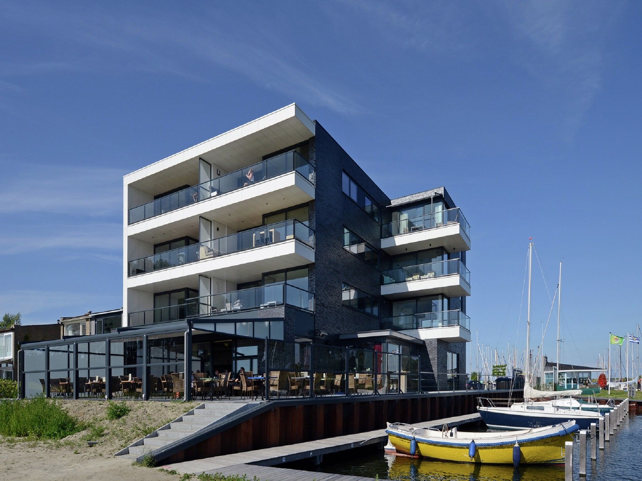 De buitenkant van Veerse Muze 7f in Kamperland