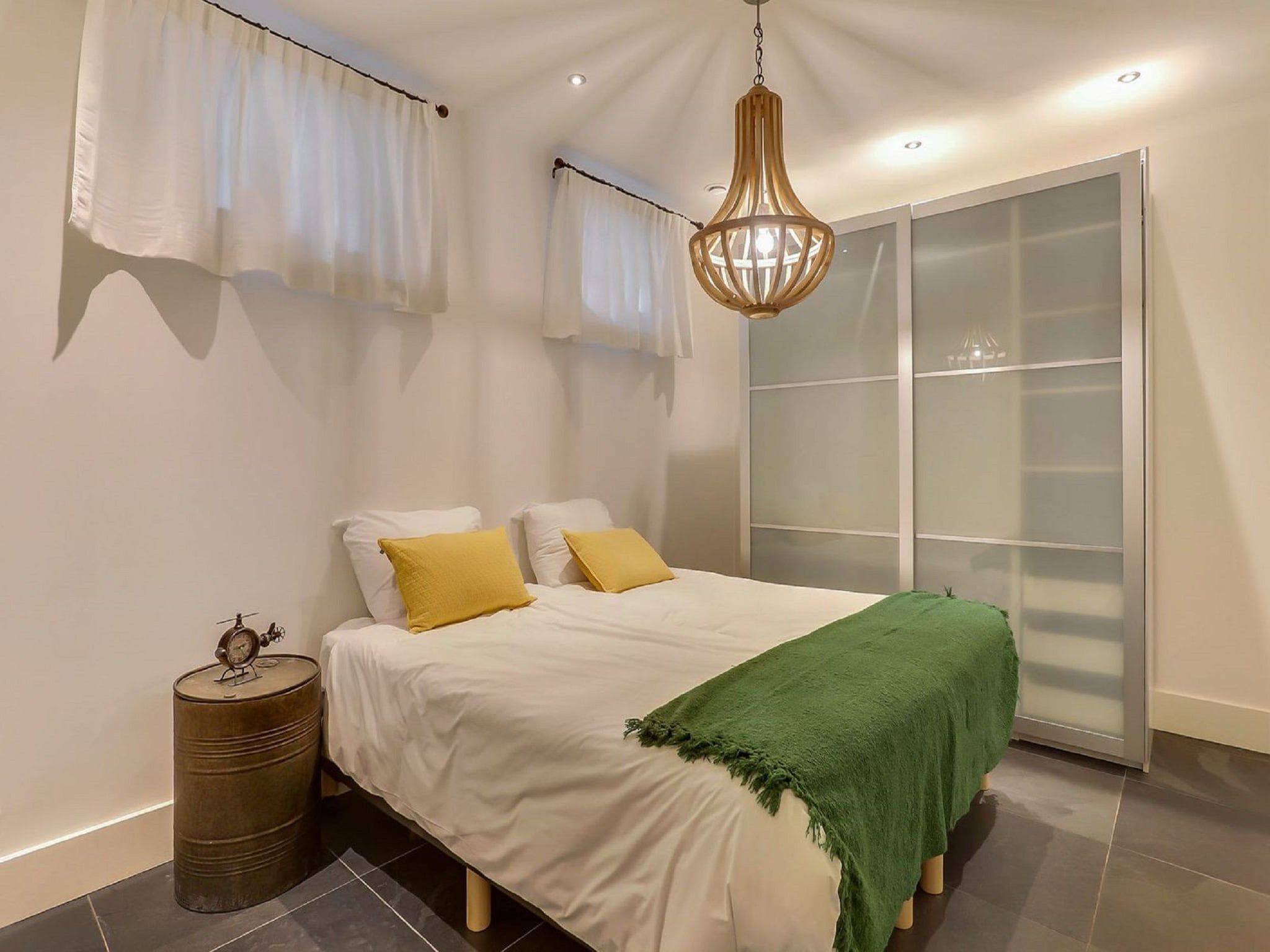 Een slaapkamer van Vakantiepark Sandberghe 7 in Uden