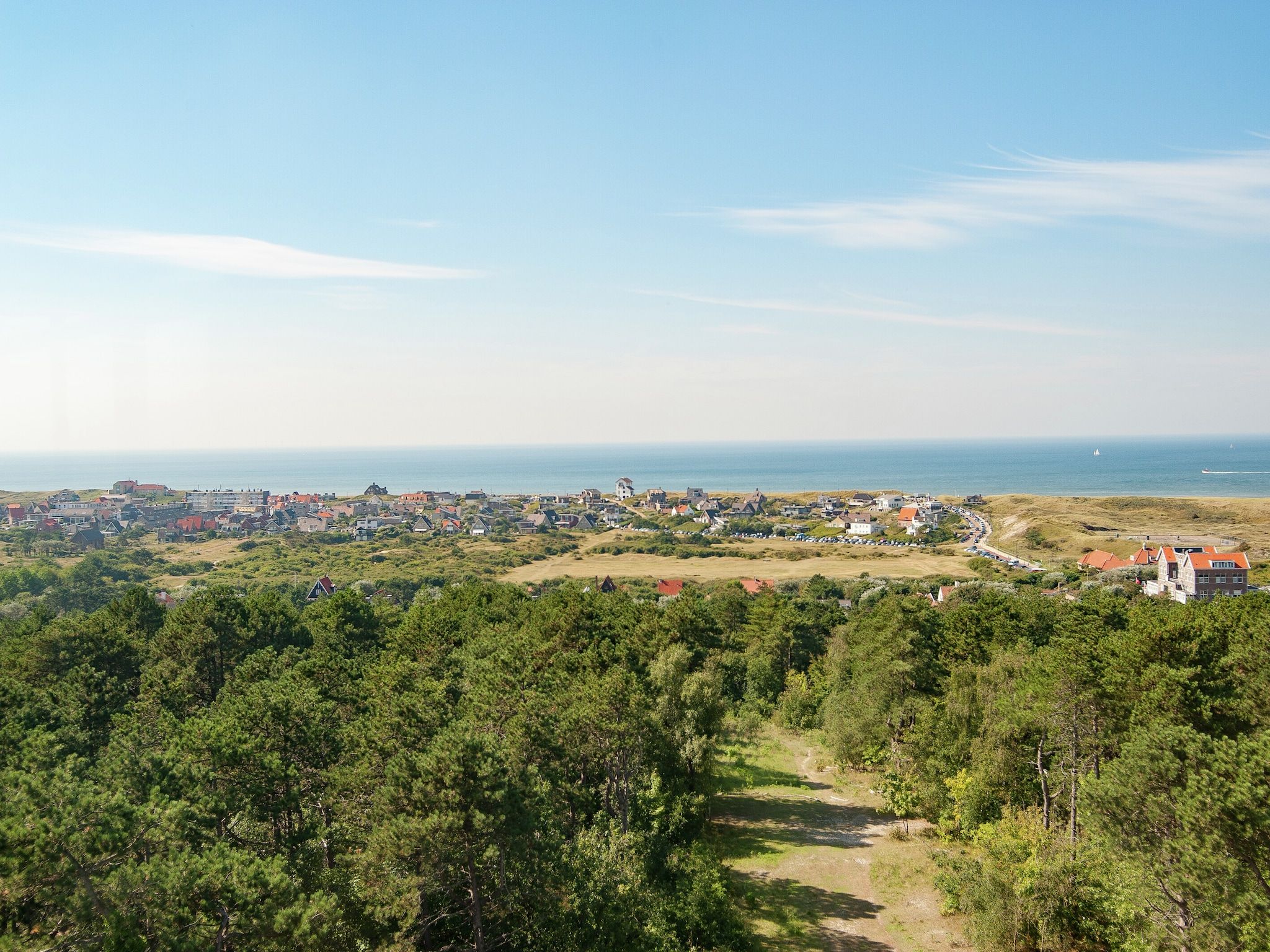 Het uitzicht vanaf Huize Glory Bergkristal in Bergen aan Zee
