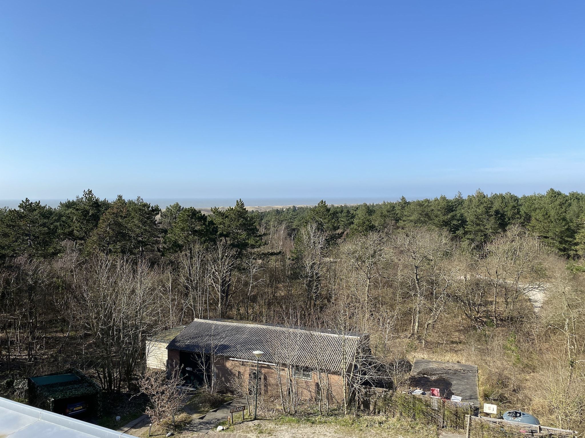 Het uitzicht vanaf Huize Glory Tijgeroog in Bergen aan Zee