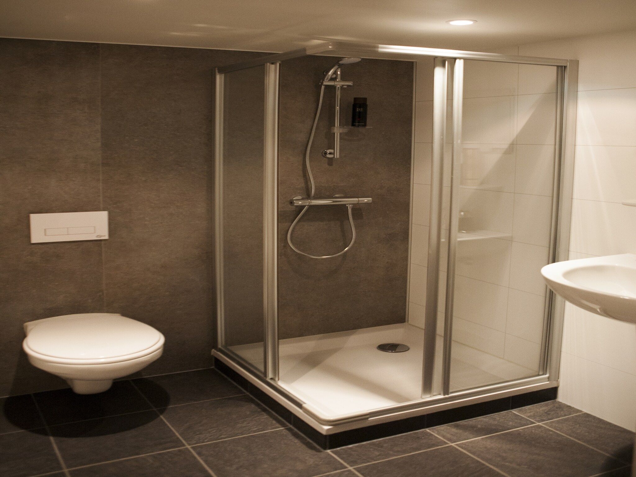 De badkamer van Recreatiepark de Boshoek 2 in Voorthuizen