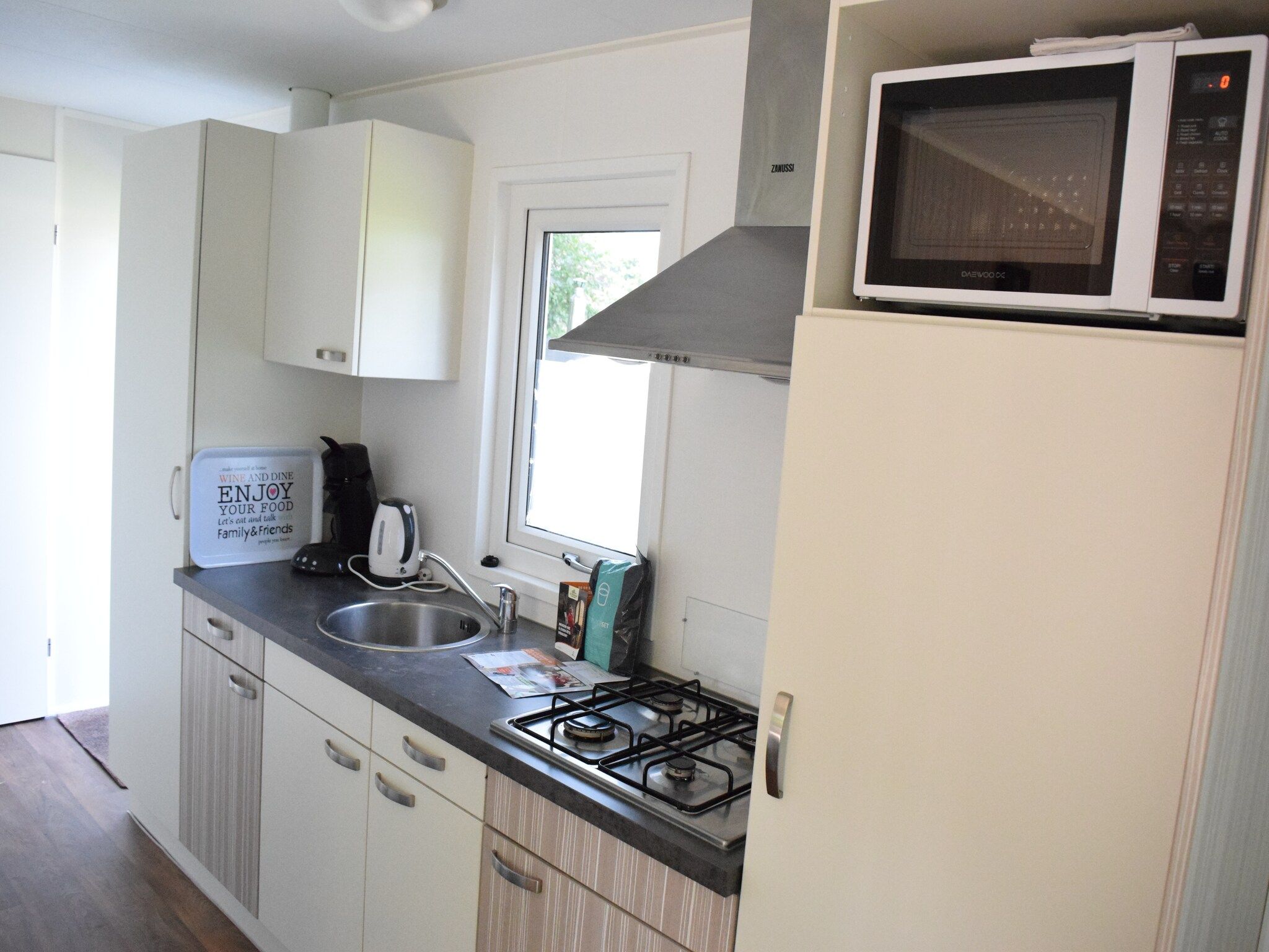 De keuken van Recreatiepark de Boshoek 5 in Voorthuizen