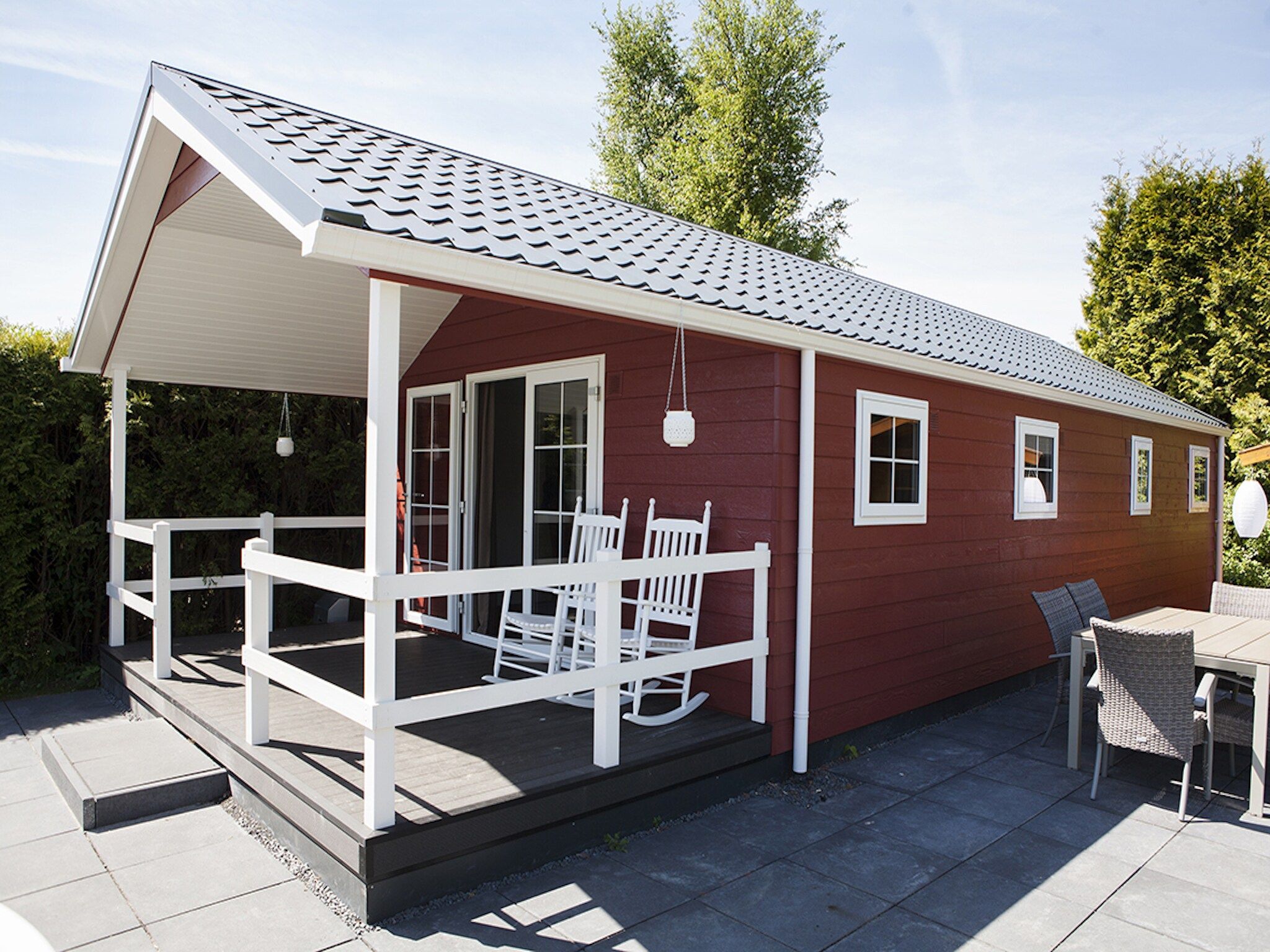De buitenkant van Recreatiepark de Boshoek 7 in Voorthuizen