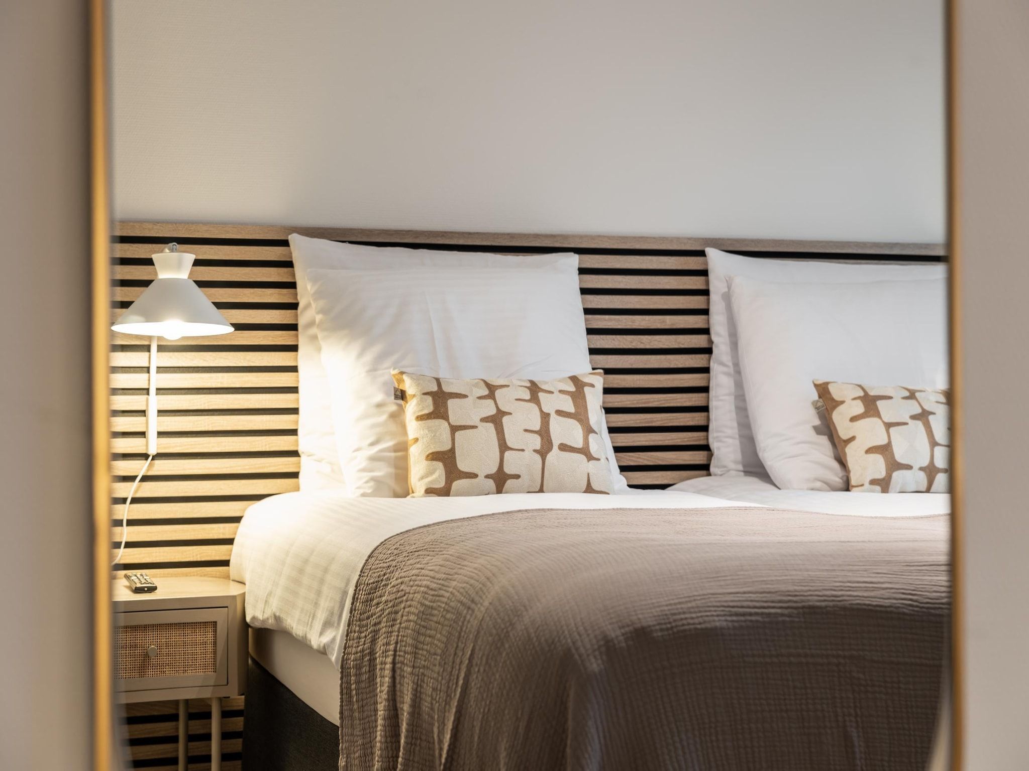 Een slaapkamer van Scheveningen Harbour 50B in Scheveningen
