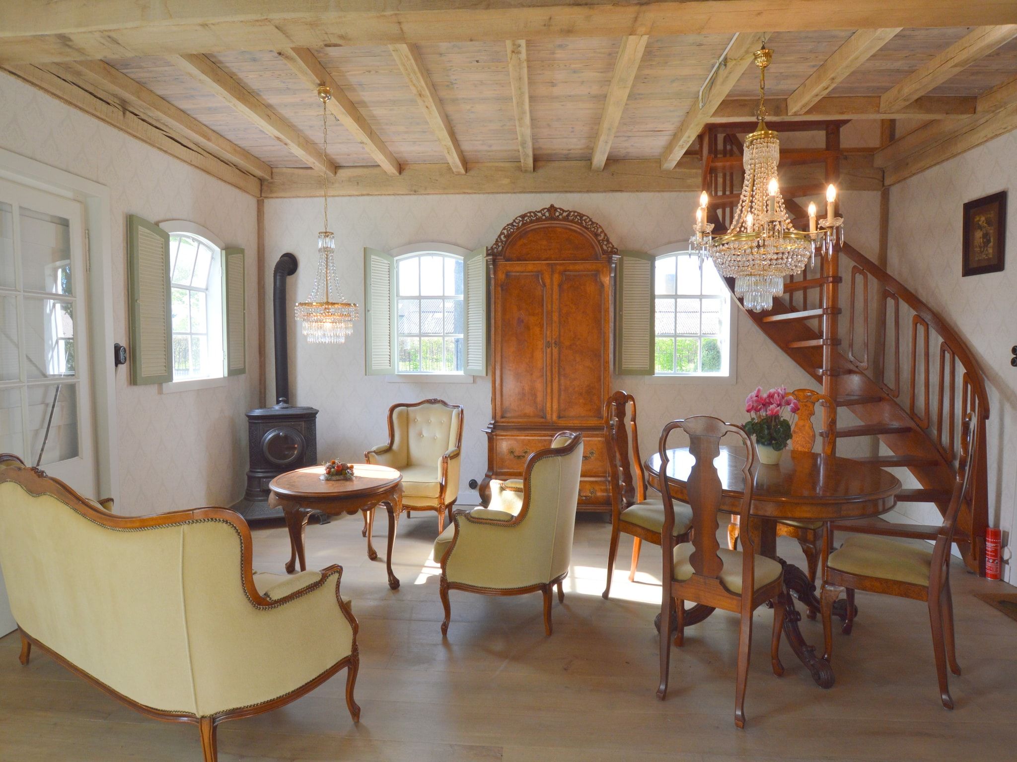 De woonkamer van Guesthouse The Old Cottage in Volkel