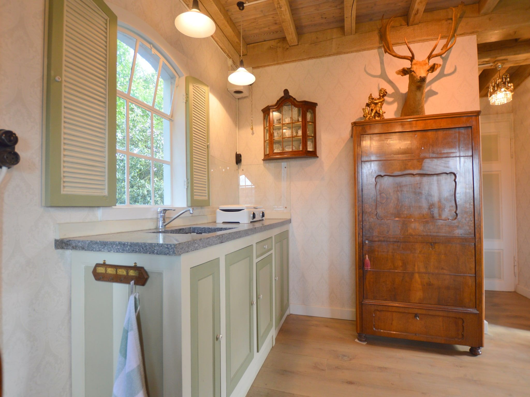 De keuken van Guesthouse The Old Cottage in Volkel