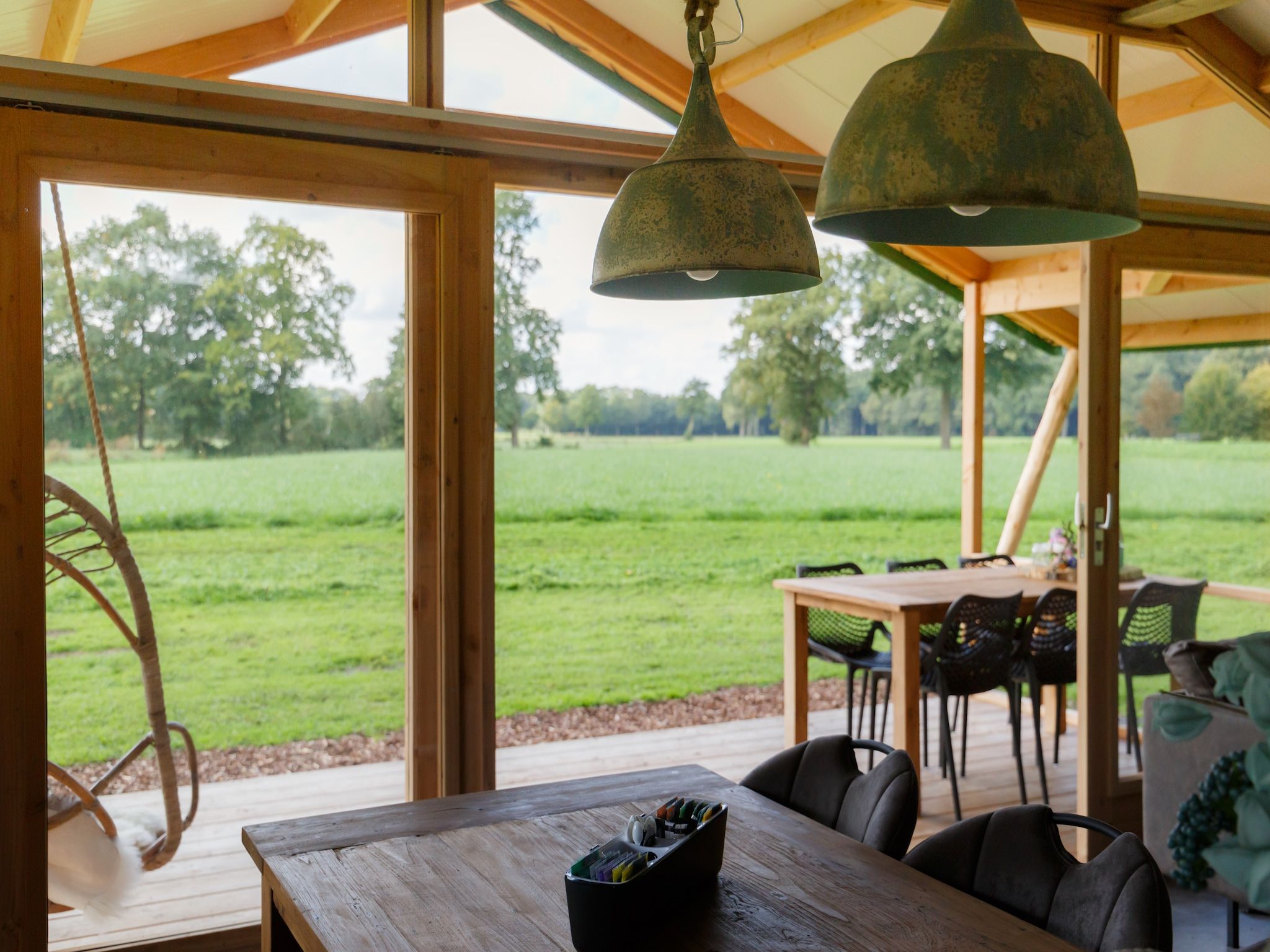 Het uitzicht vanaf Landrijk de Reesprong 2 in Buurse