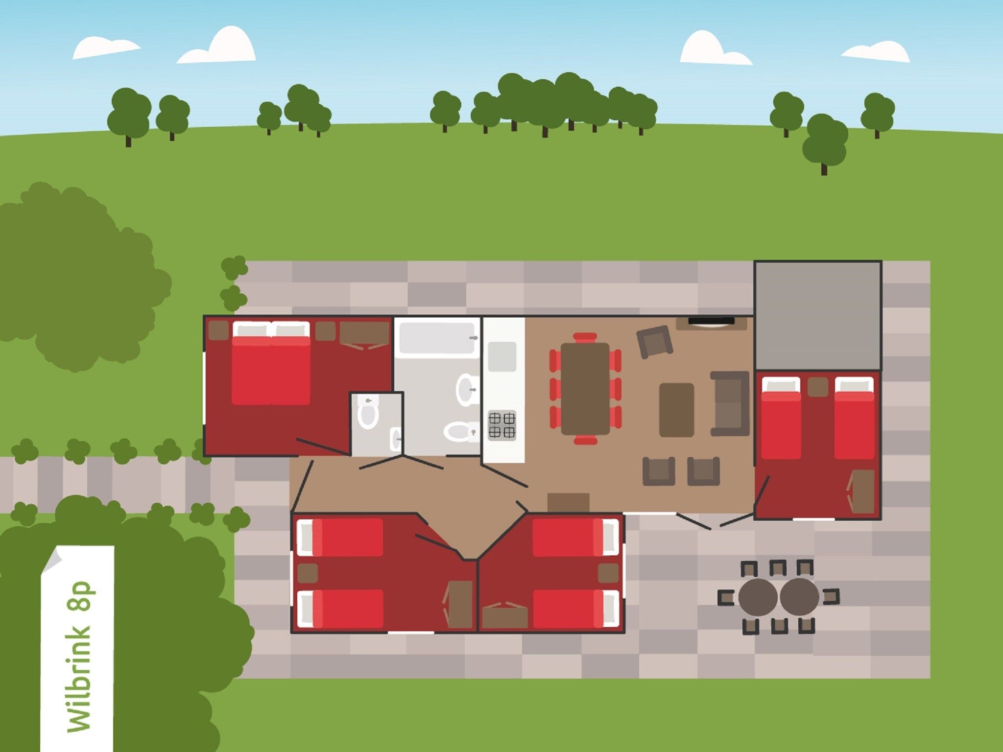 Voorzieningen bij Recreatiepark de Boshoek 12 in Voorthuizen
