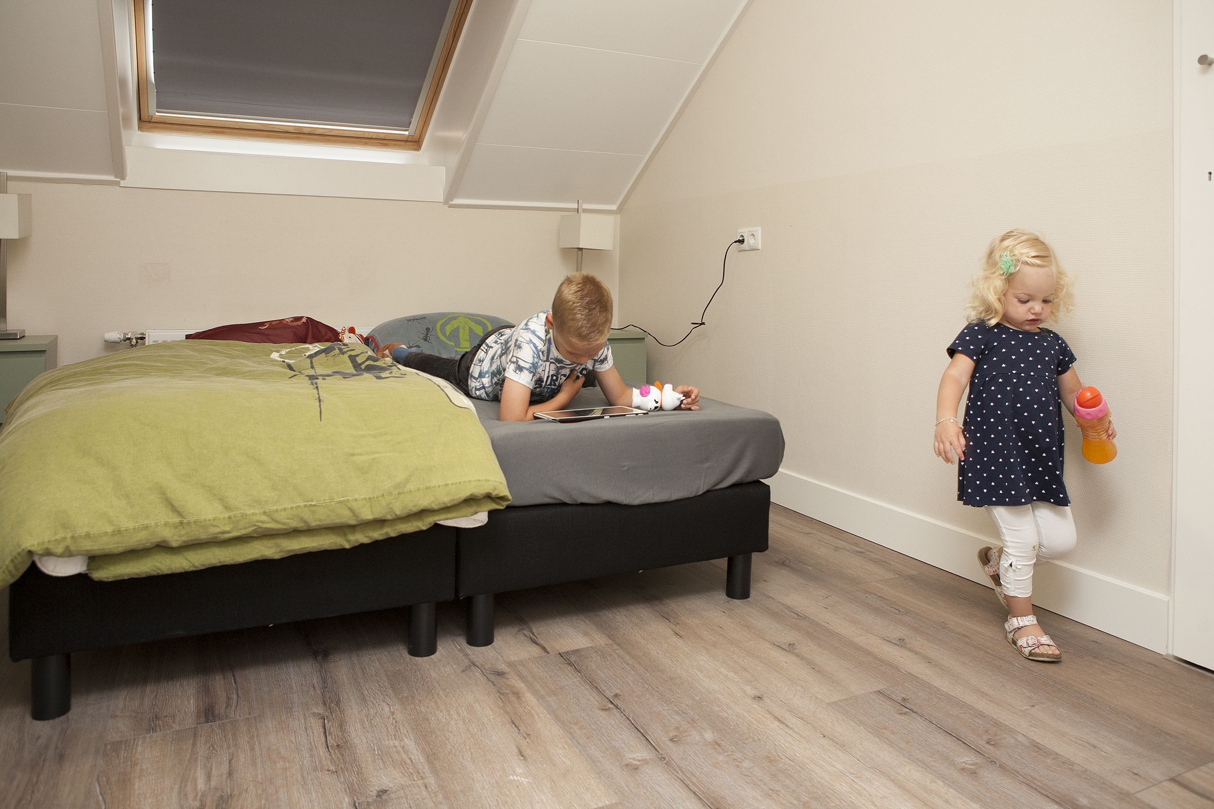 Een slaapkamer van Recreatiepark de Boshoek 18 in Voorthuizen