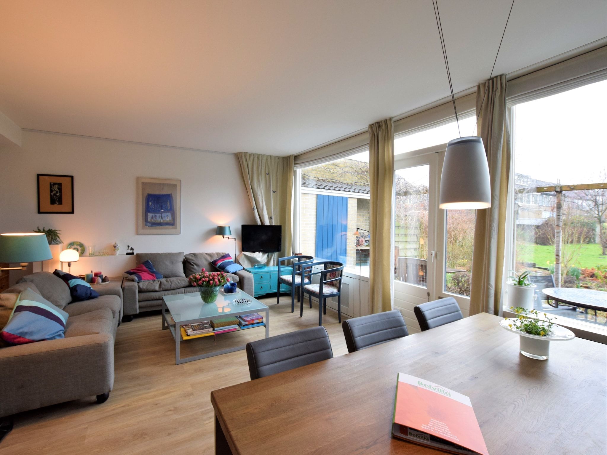 De woonkamer van Elzendreef in Voorburg