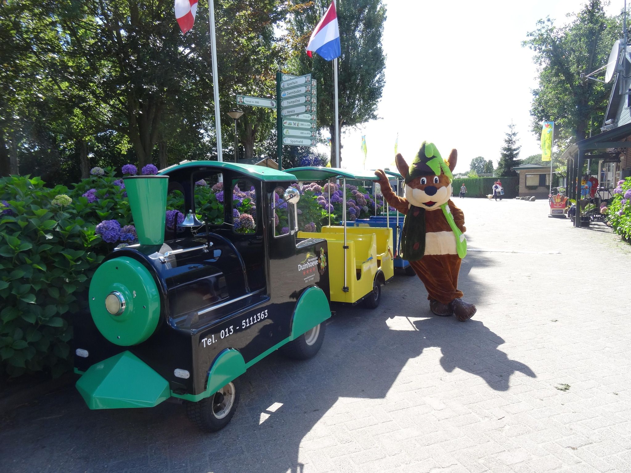 Parkfaciliteiten bij Recreatiepark Duinhoeve 7 in Udenhout