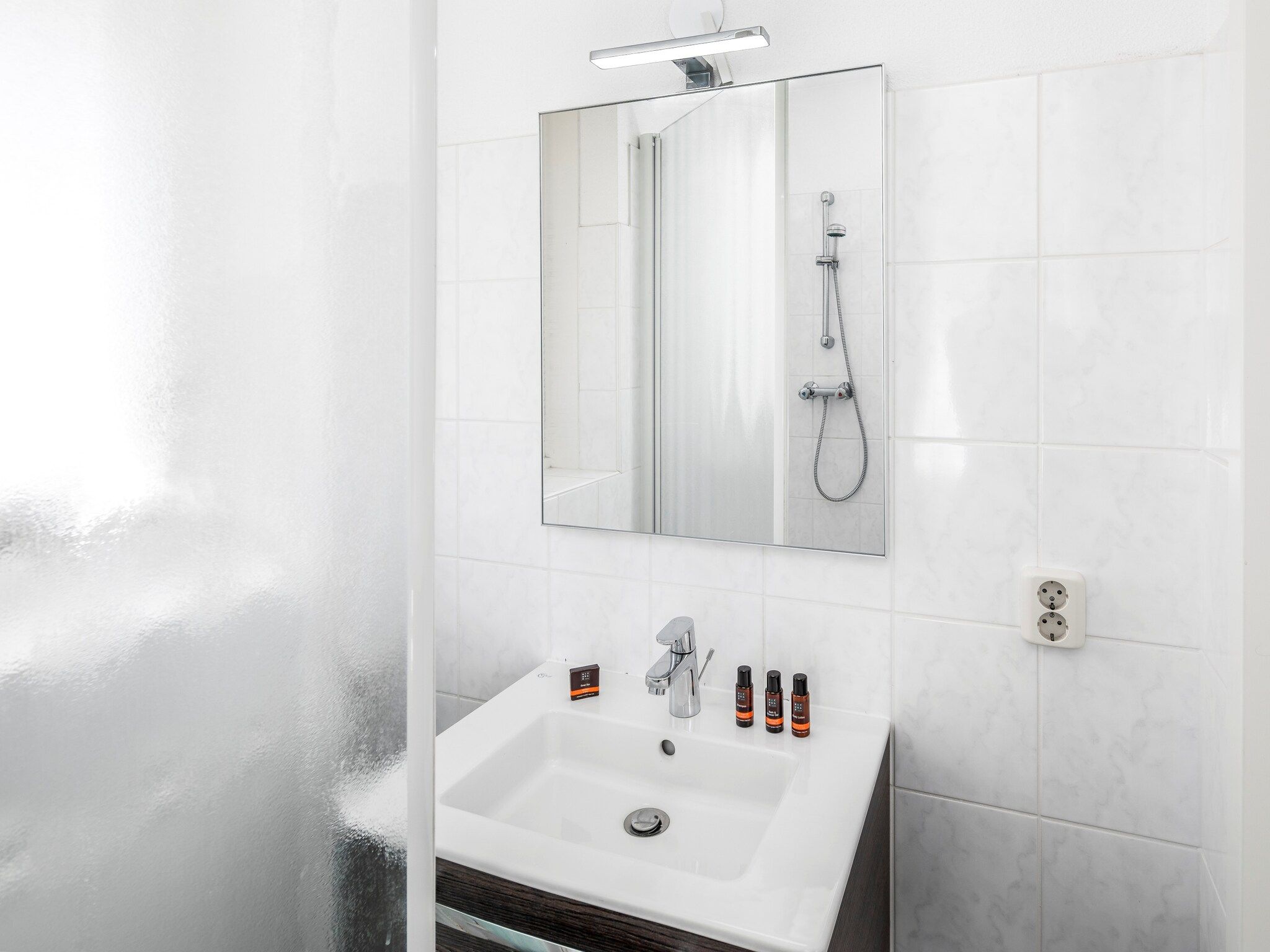 De badkamer van Aquadelta 29 in Bruinisse