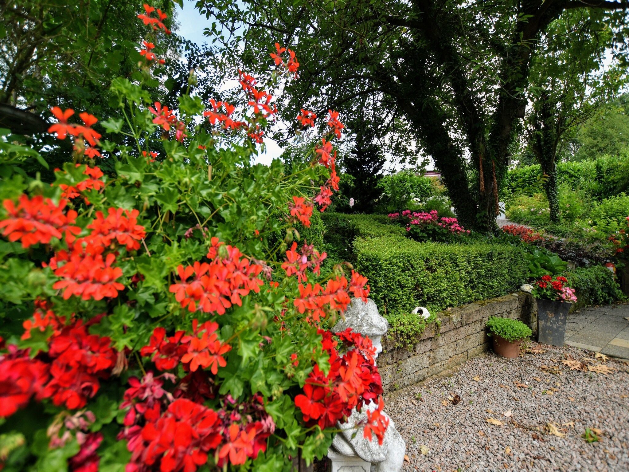 De tuin van Geulhuisje II in Walem