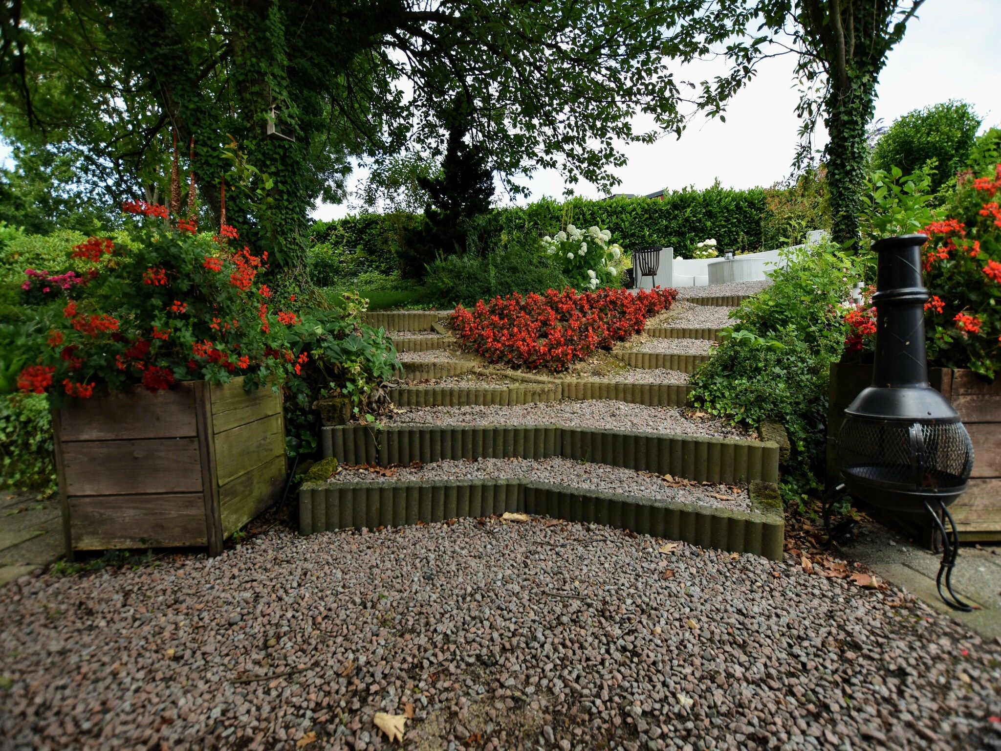 De tuin van Geulhuisje II in Walem