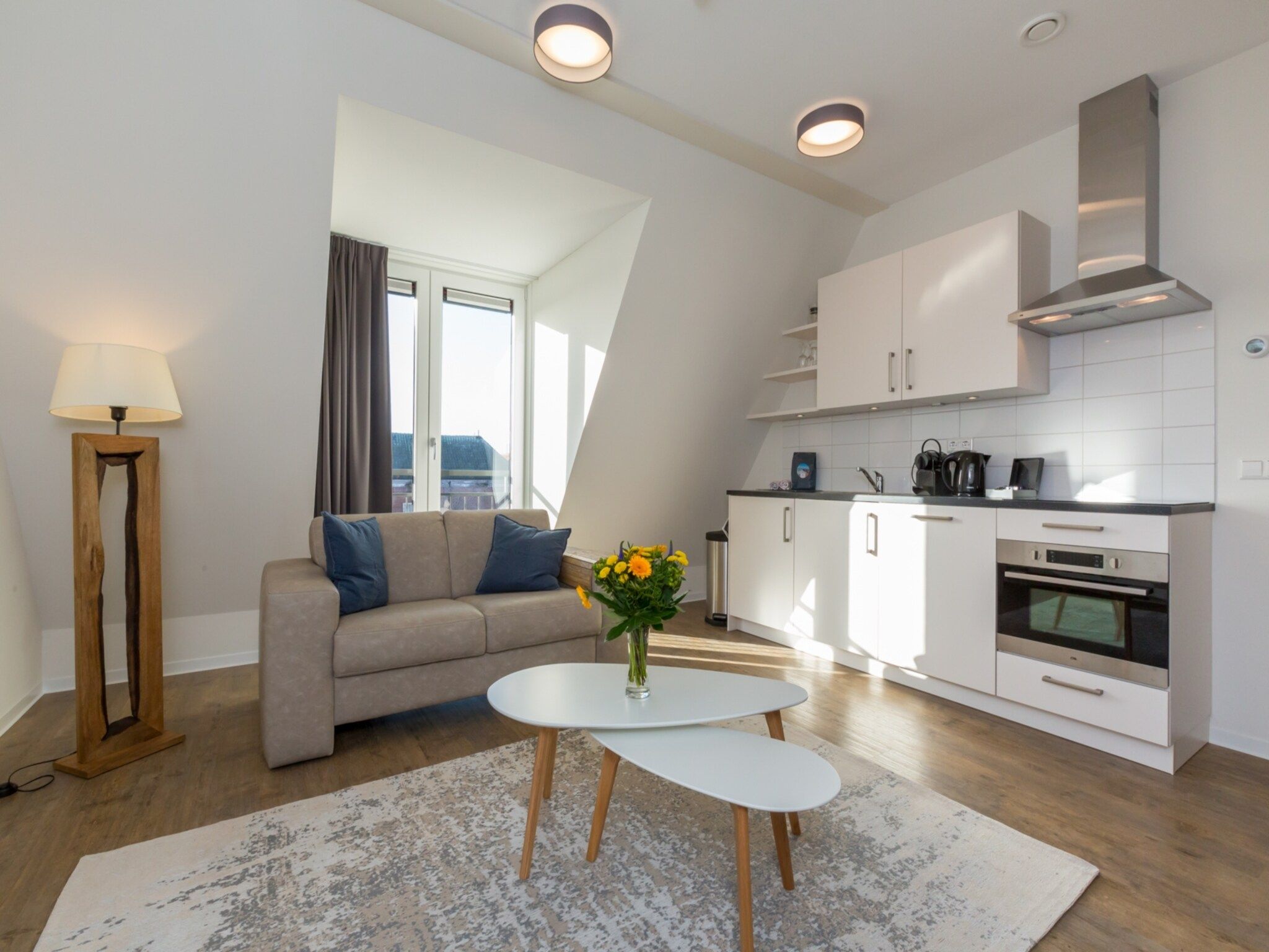 De woonkamer van Aparthotel Zoutelande - Luxe 2-persoons comfort appartement in Zoutelande